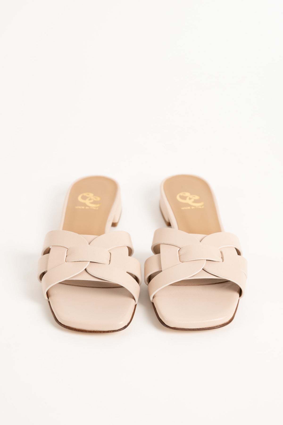Slip-in Sandal Sienna | Pale Beige Calf Leather