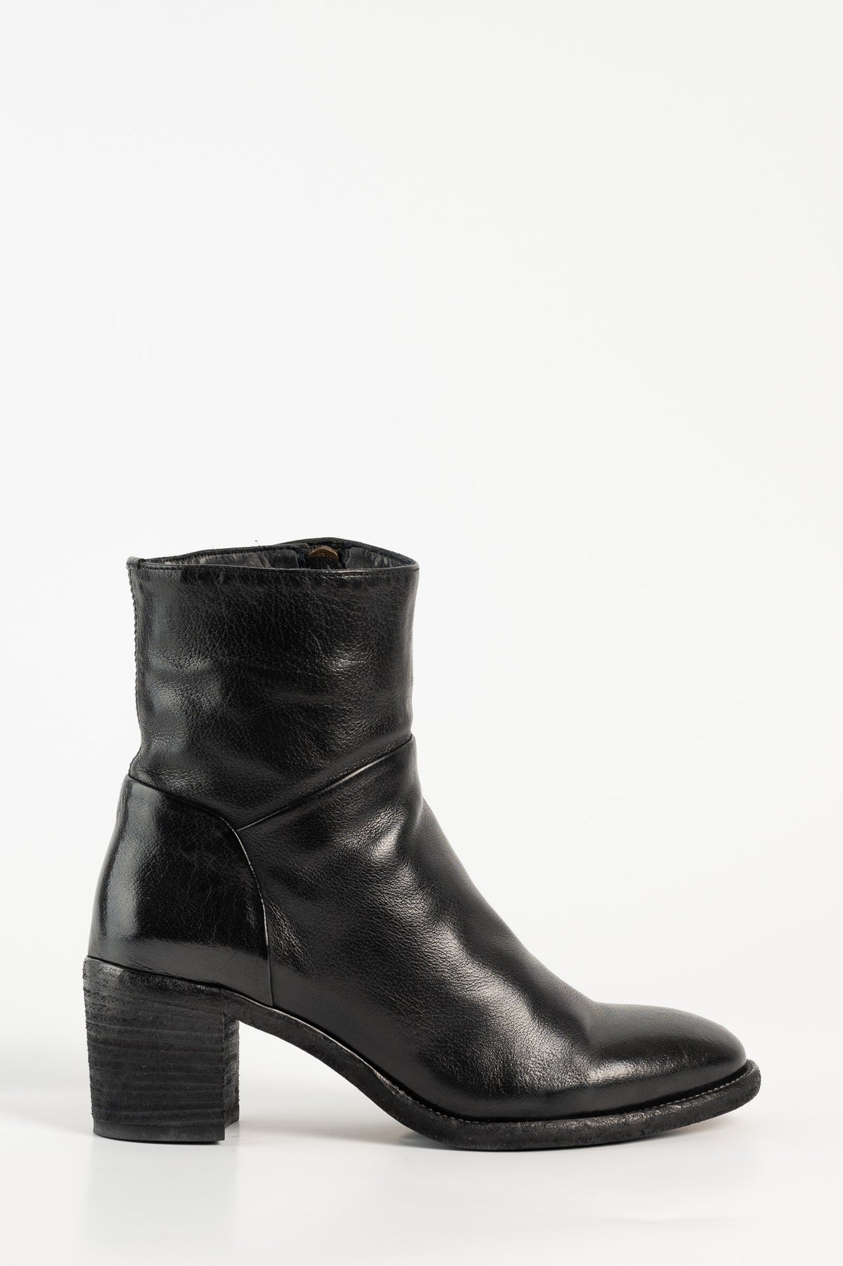 Ankle Boot Sarah | Black Buffalo Leather