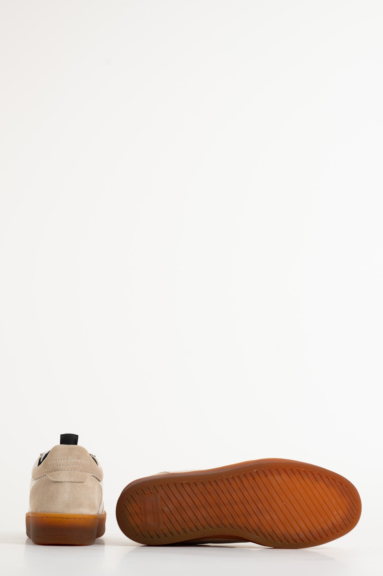 Low-top Sneaker Rekombined | Beige Nappa Leather