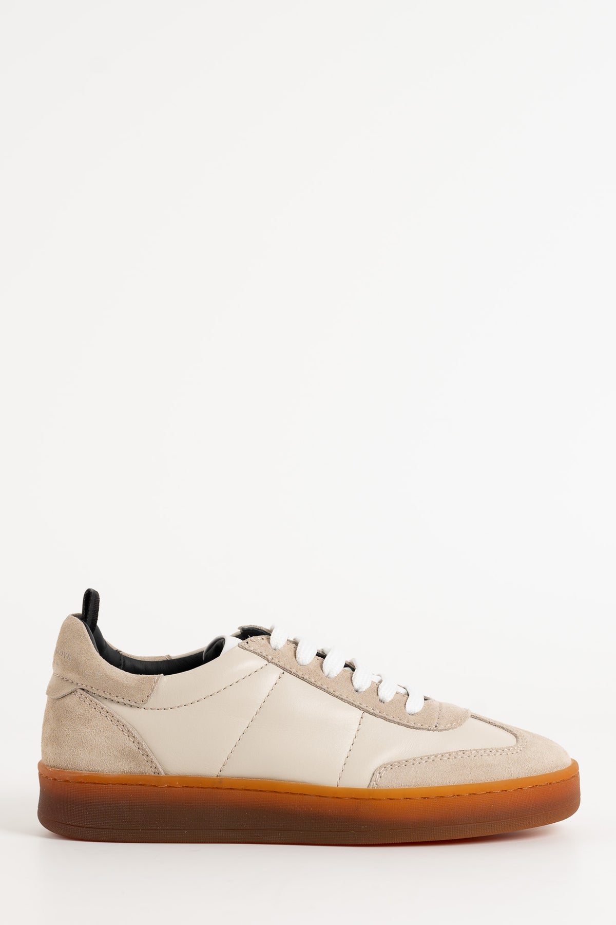 Low-top Sneaker Rekombined | Beige Nappa Leather