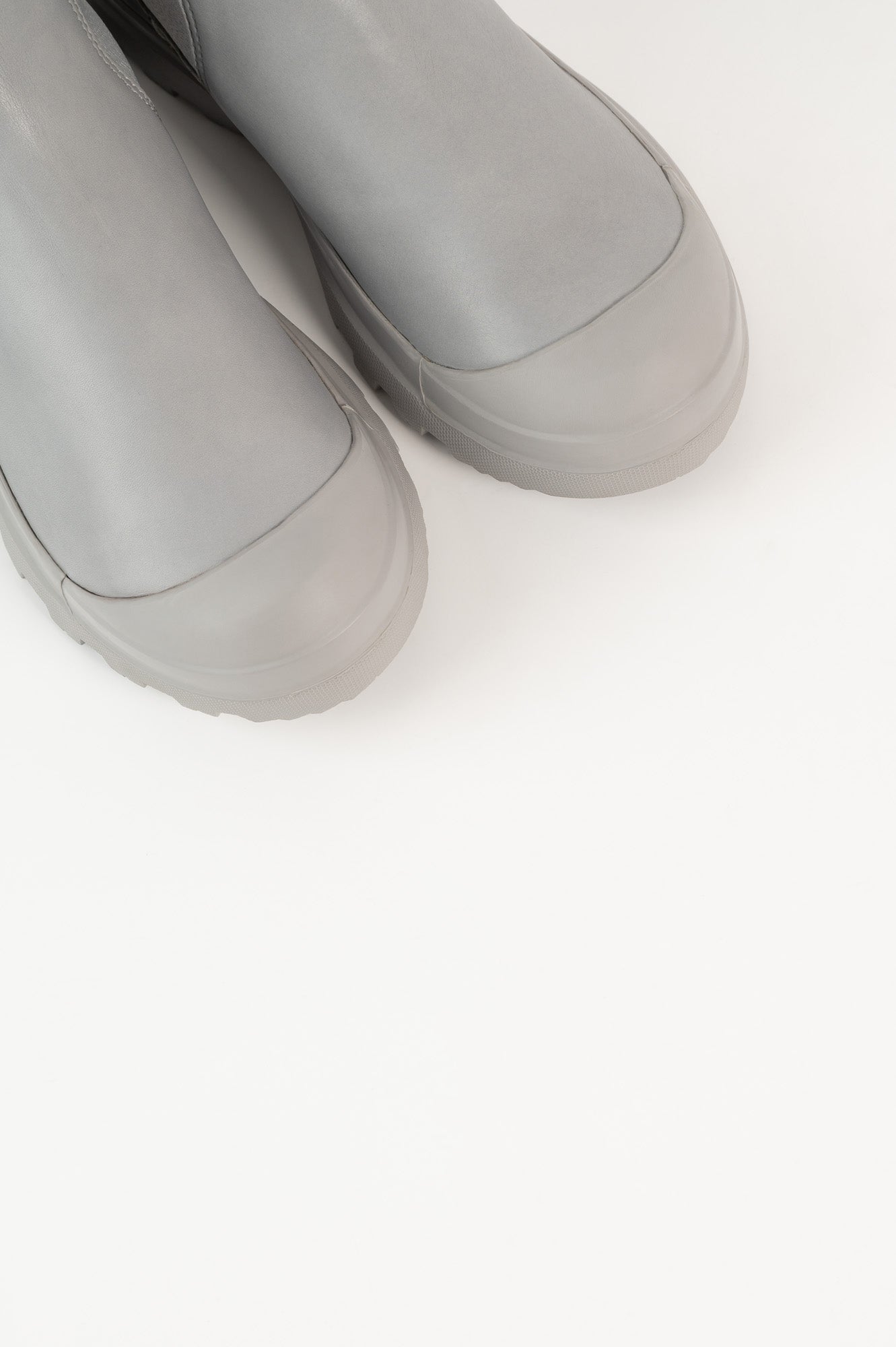 Shearling Boot Pallet | Light Blue Leather