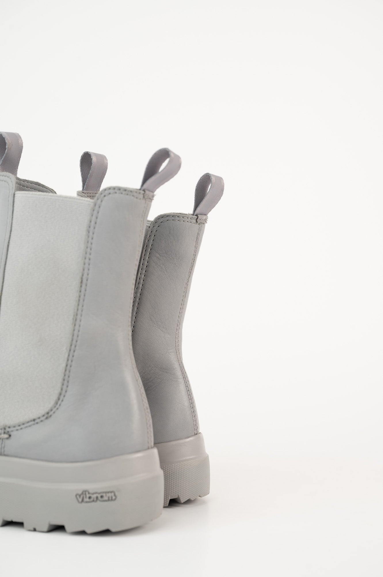 Shearling Boot Pallet | Light Blue Leather