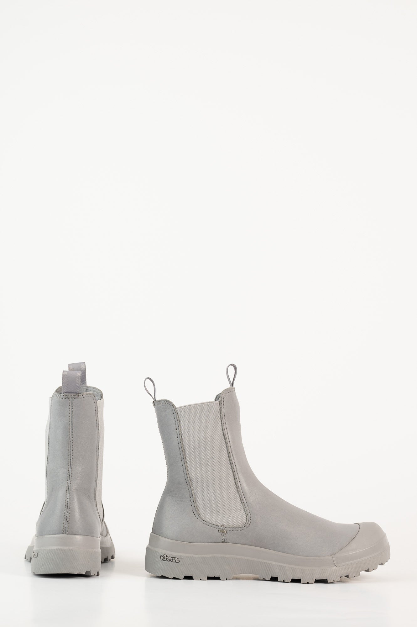 Shearling Boot Pallet | Light Blue Leather