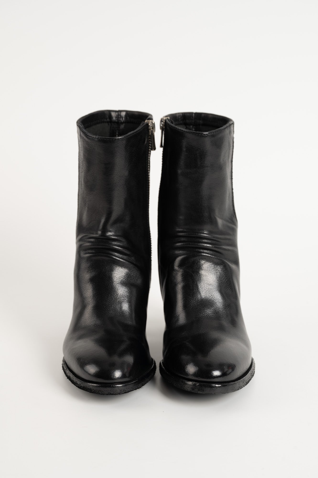 Ankle Boot Sevan | Washed Black Buffalo Leather