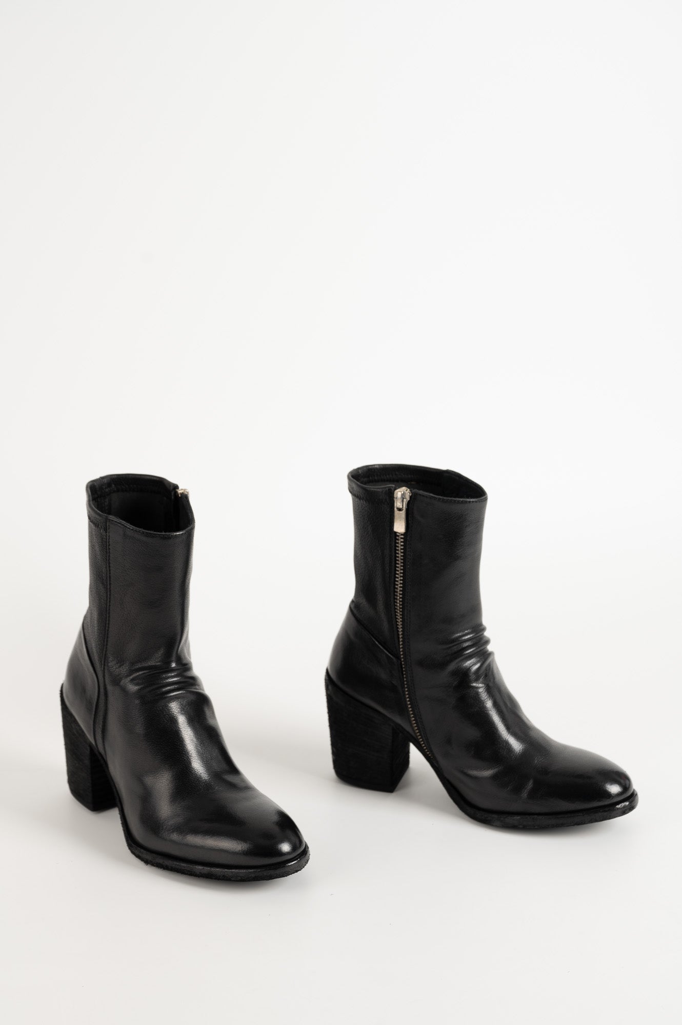 Ankle Boot Sevan | Washed Black Buffalo Leather