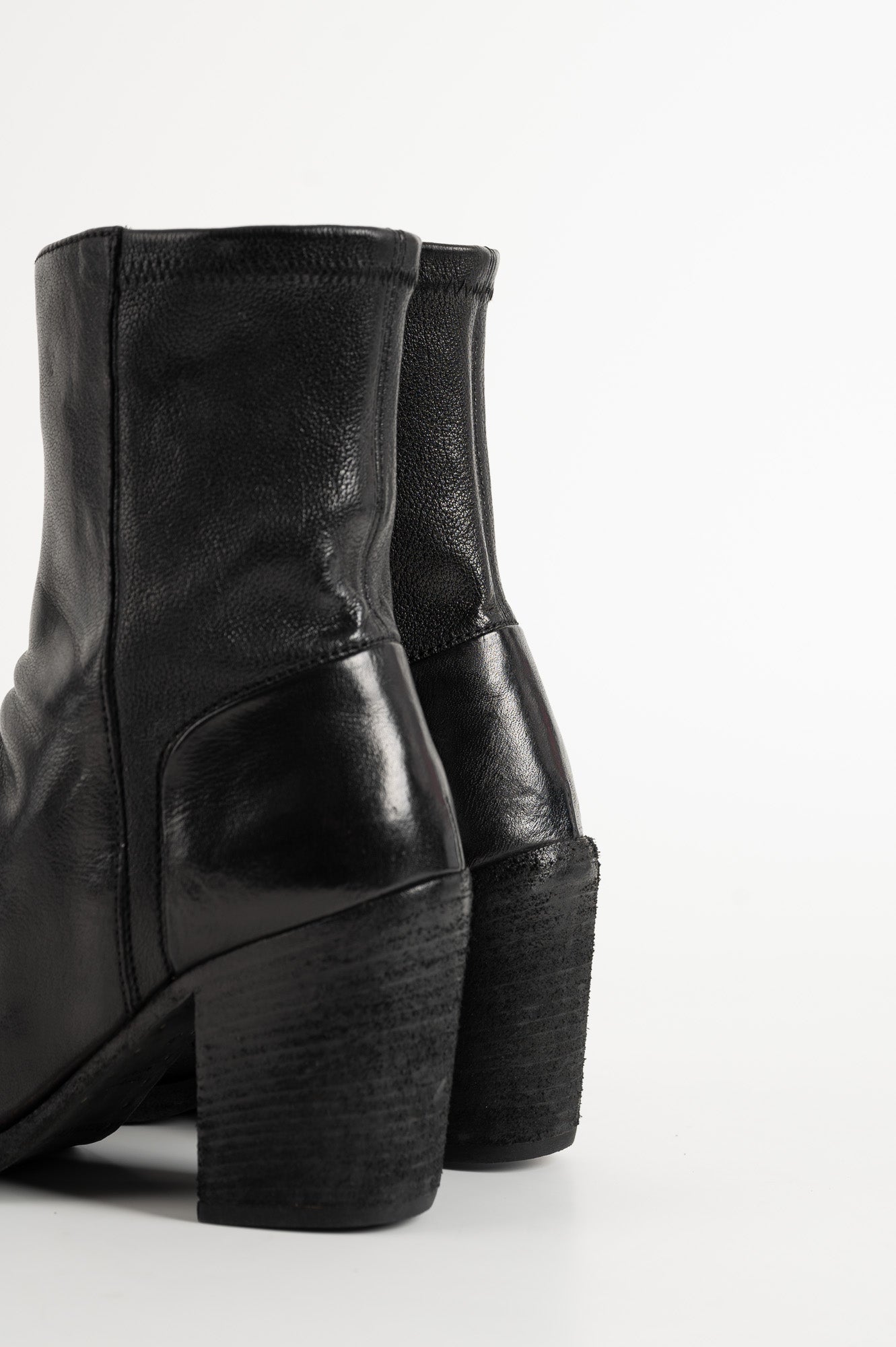 Ankle Boot Sevan | Washed Black Buffalo Leather