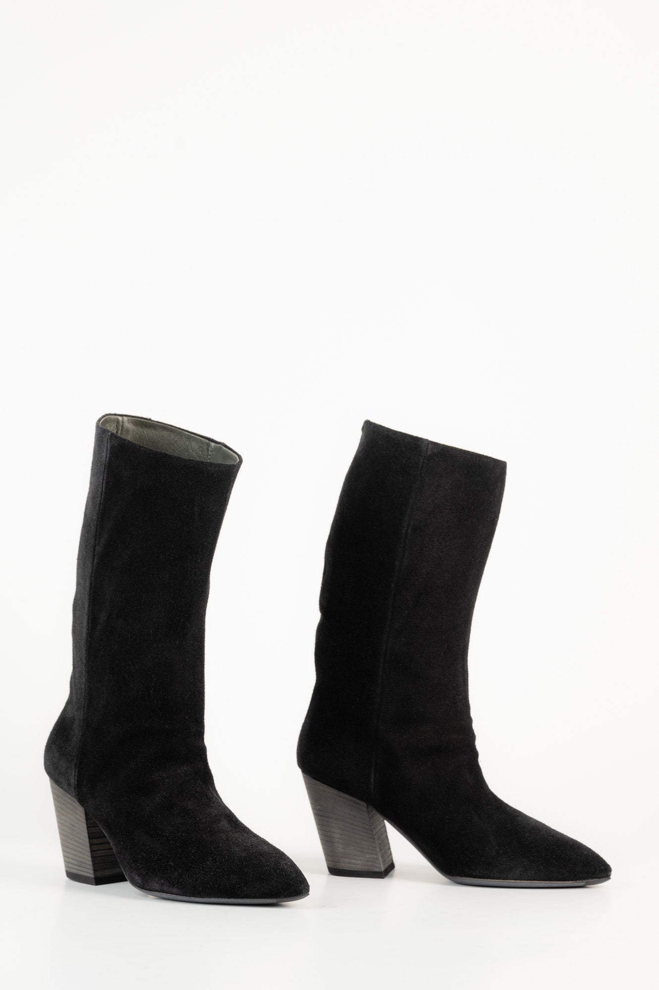 Mid-High Boot Sevre | Antracite Black Suede