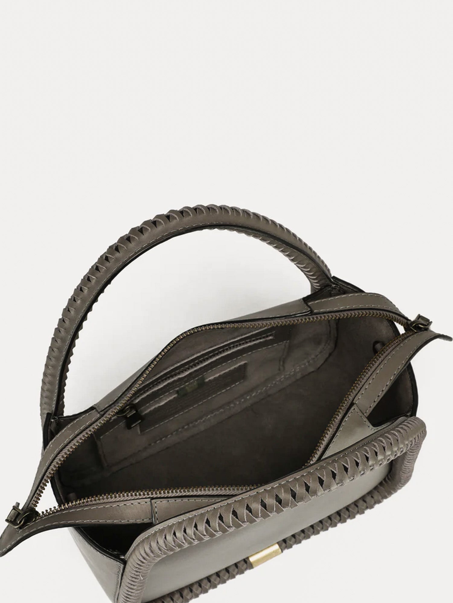 Handbag Cabala | Grey Saddle Leather