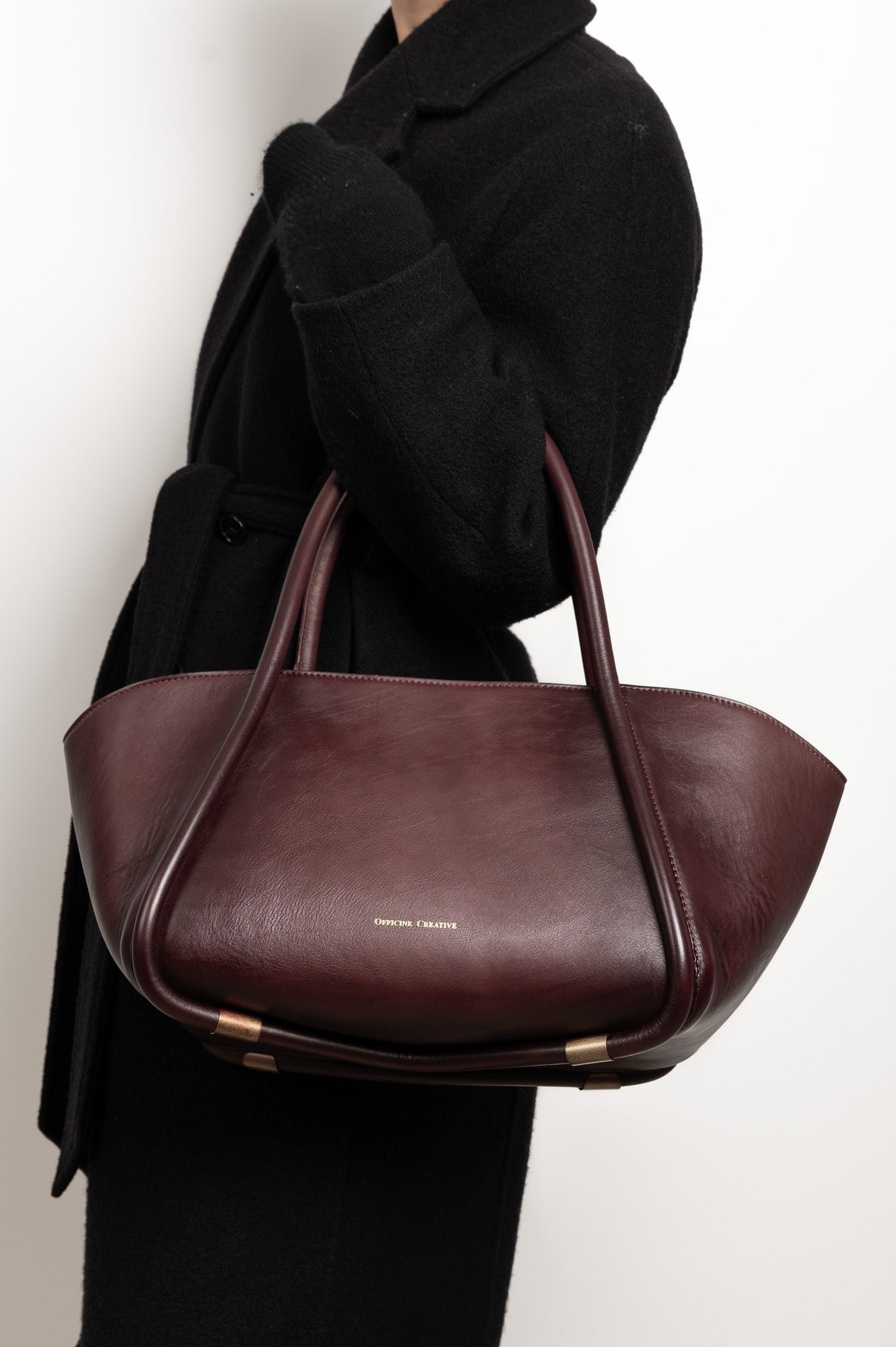 Shoulder Bag Cabala | Burgundy Saddle Leather