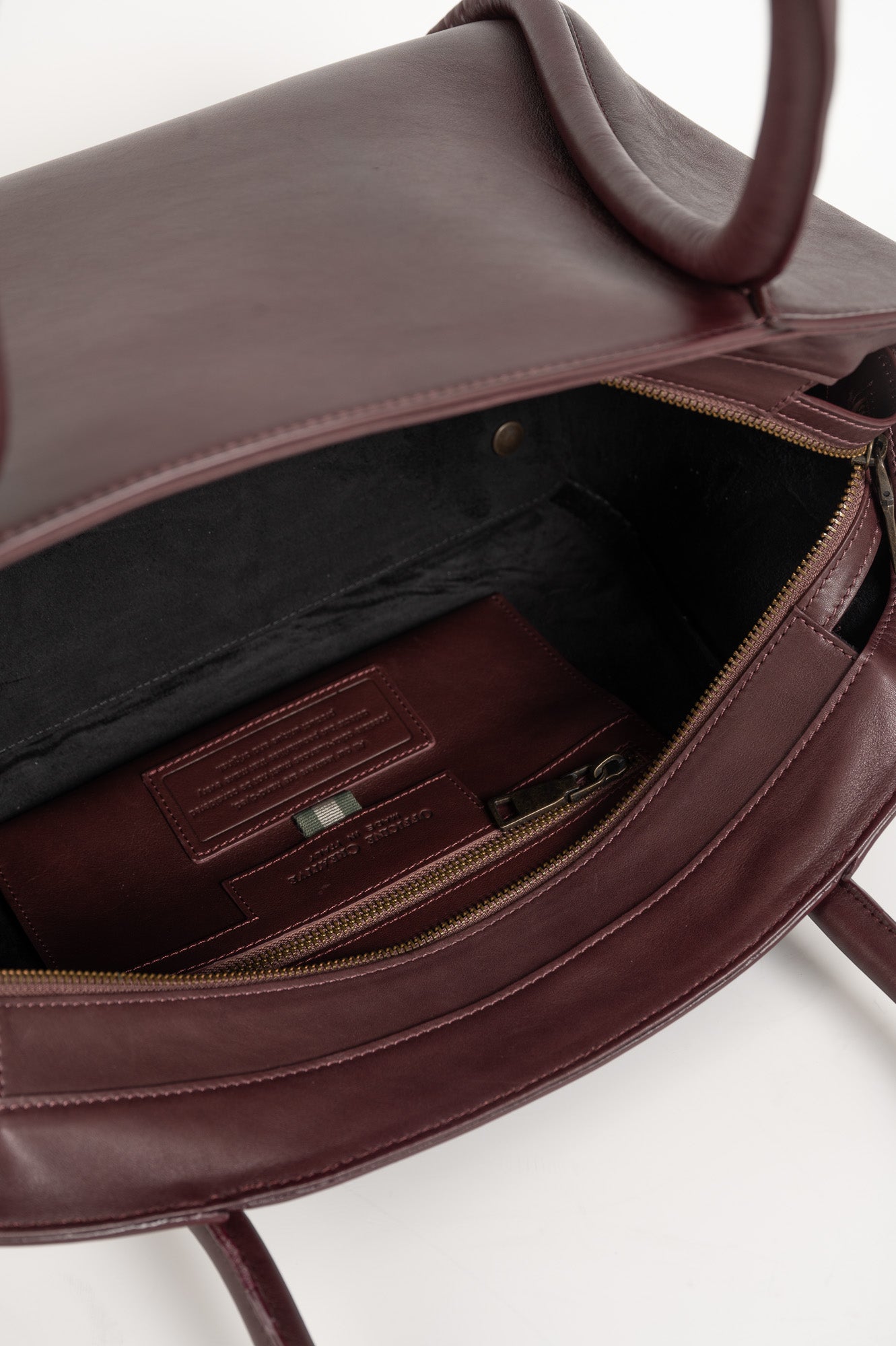 Shoulder Bag Cabala | Burgundy Saddle Leather