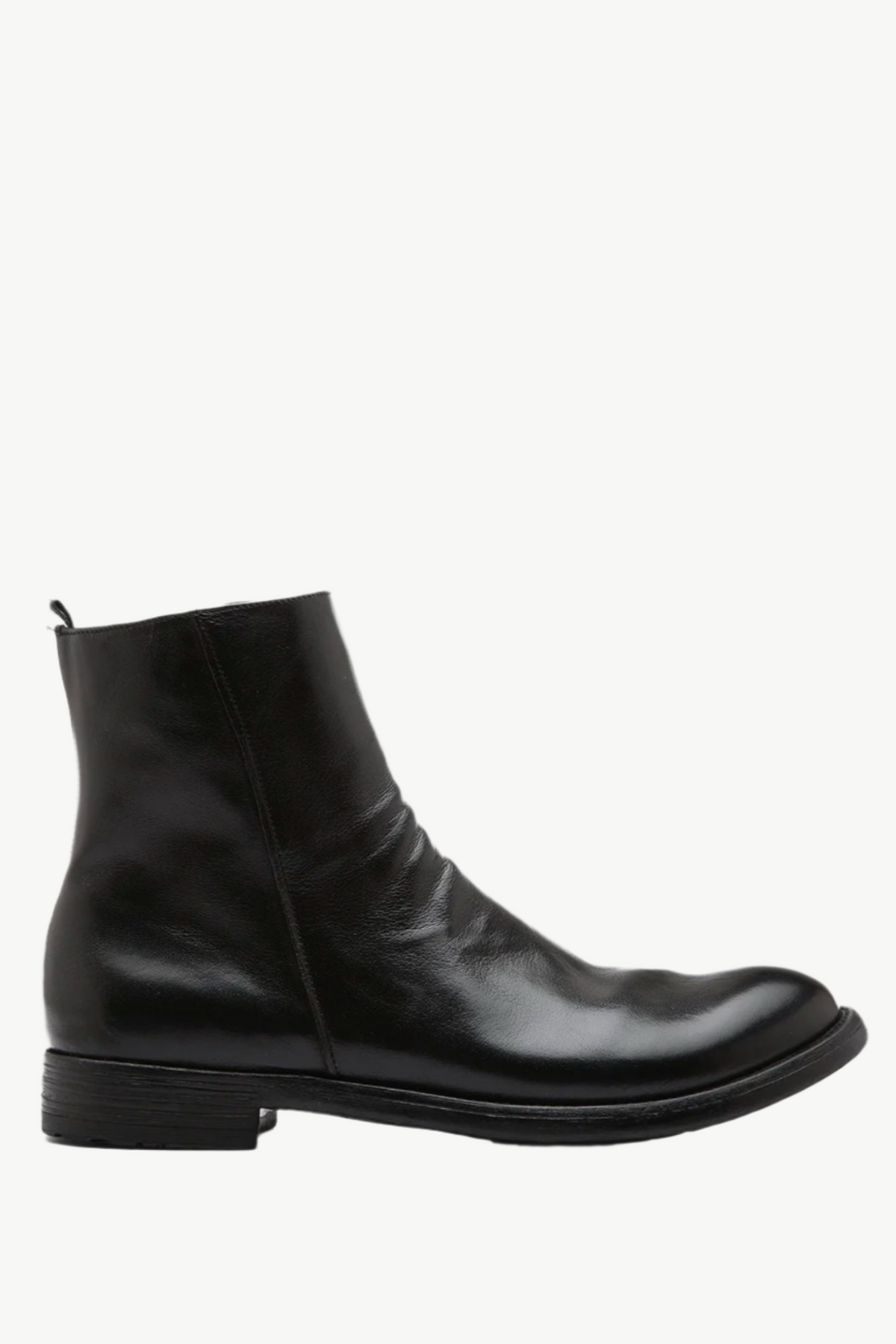 Men's Zipper Boot Hive | Black Washed Buffalo