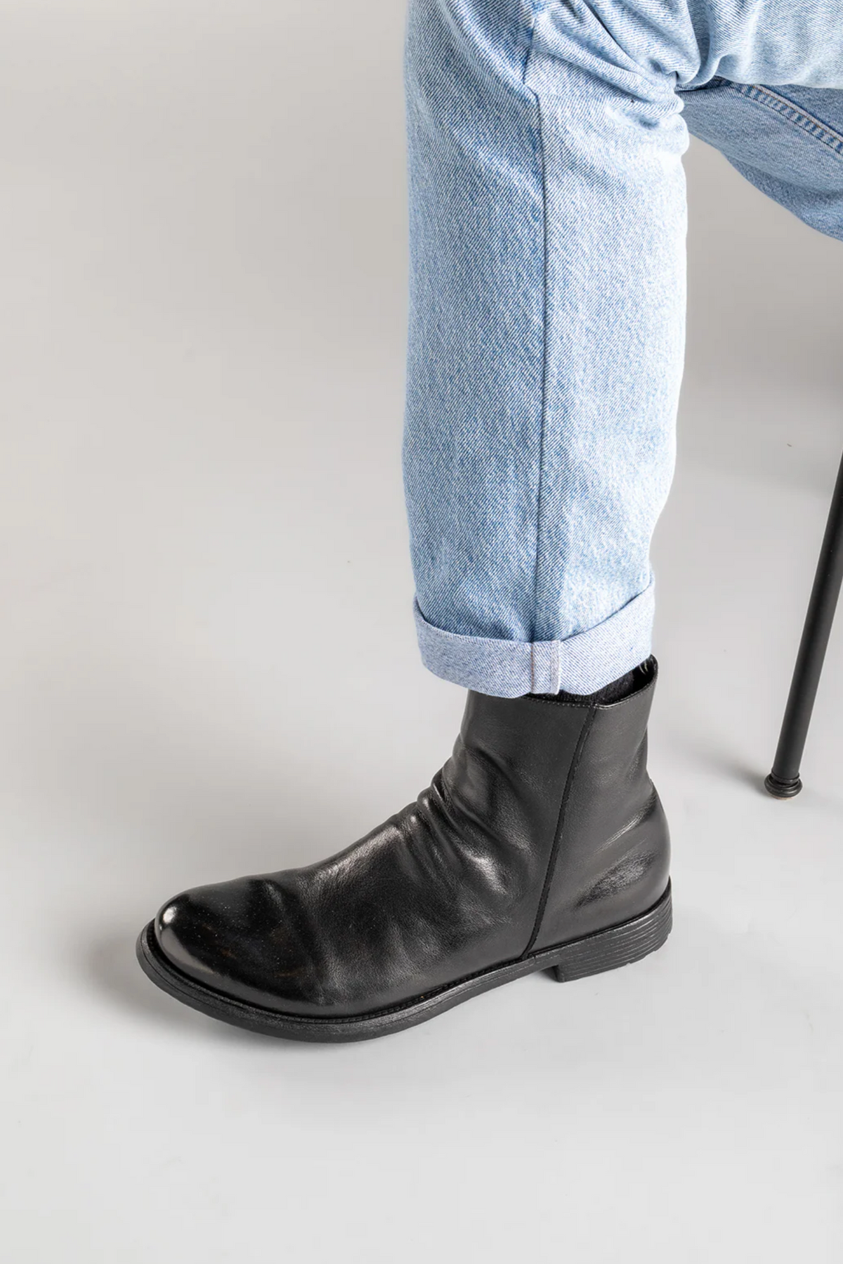 Men's Zipper Boot Hive | Dark Brown Washed Buffalo