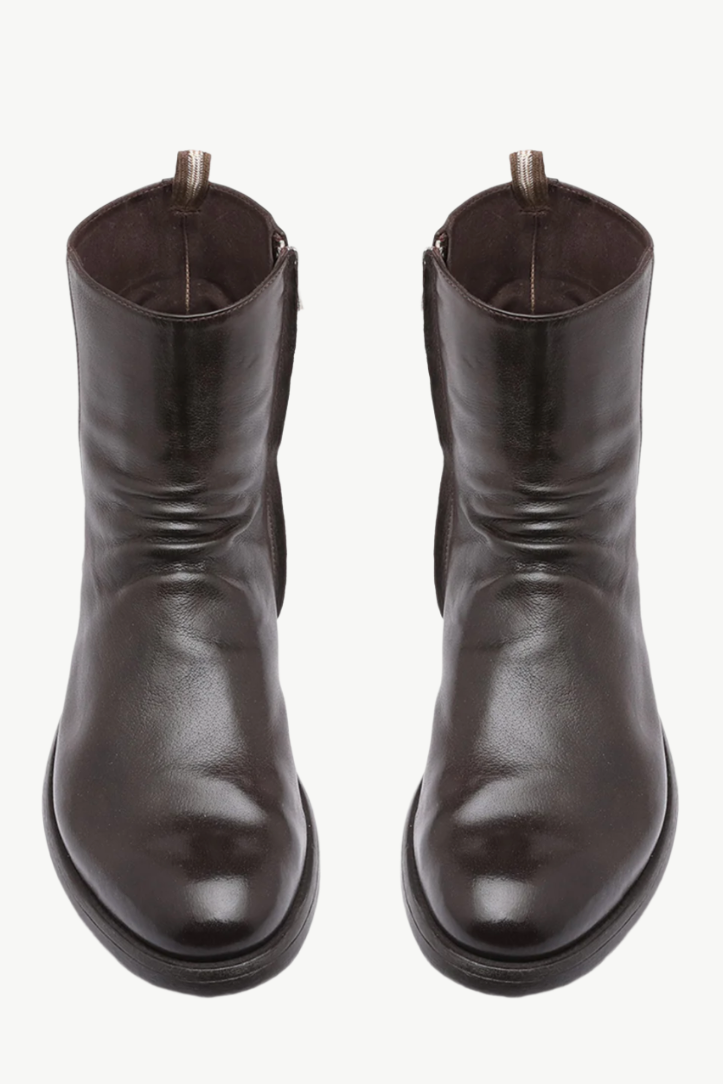 Men's Zipper Boot Hive | Dark Brown Washed Buffalo