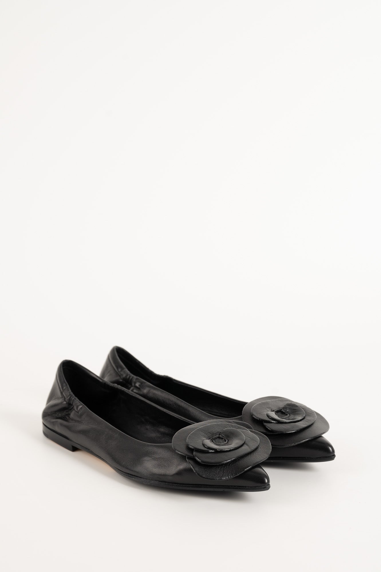 Ballet Flat Ingrid 015 | Black Nappa Leather