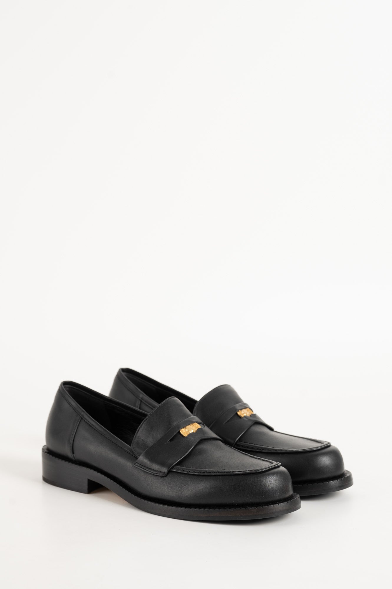Penny Loafer Blair | Charcoal Black Leather