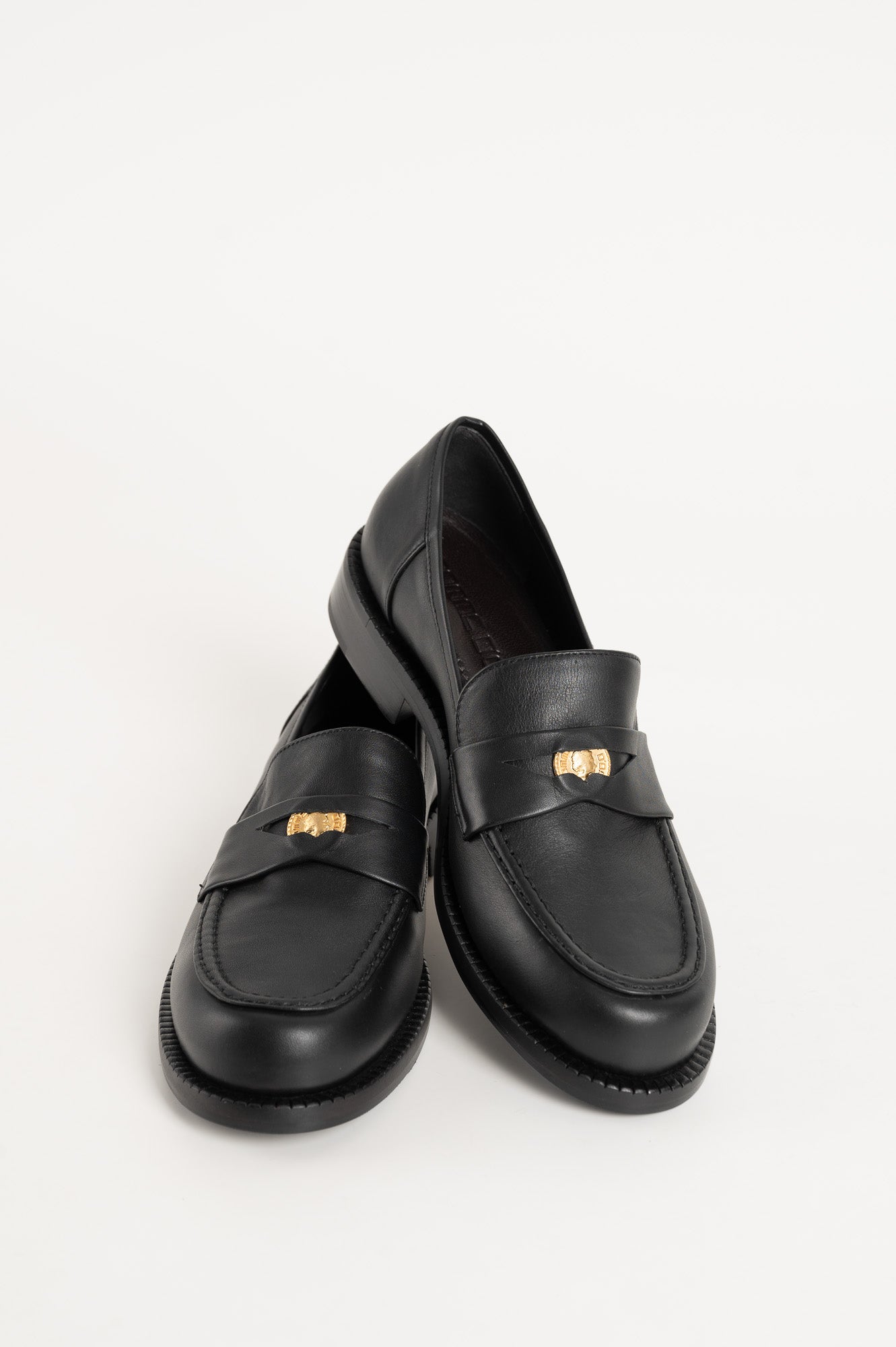Penny Loafer Blair | Charcoal Black Leather