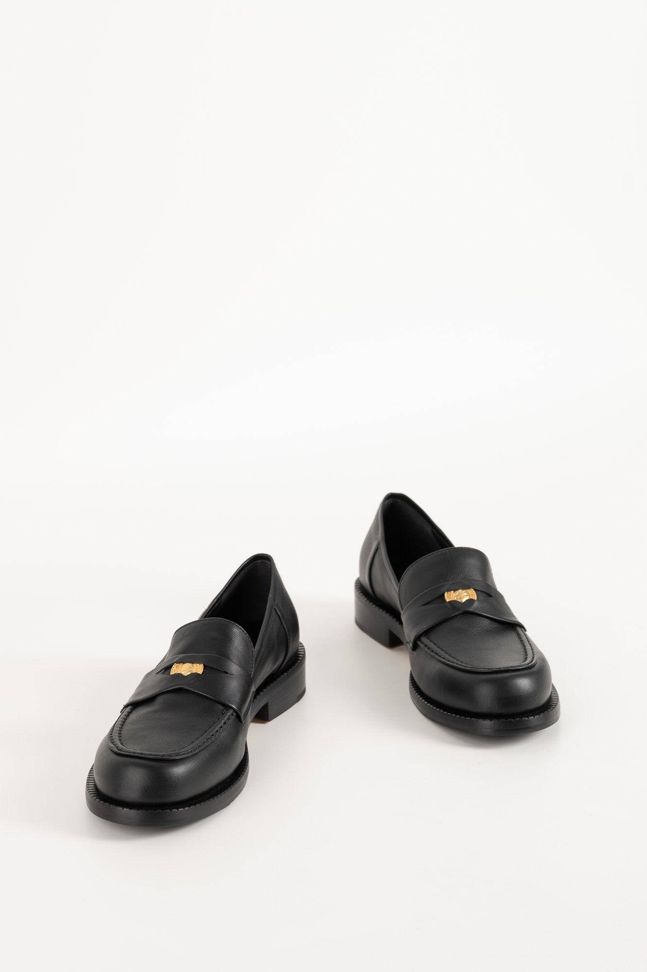 Penny Loafer Blair | Charcoal Black Leather