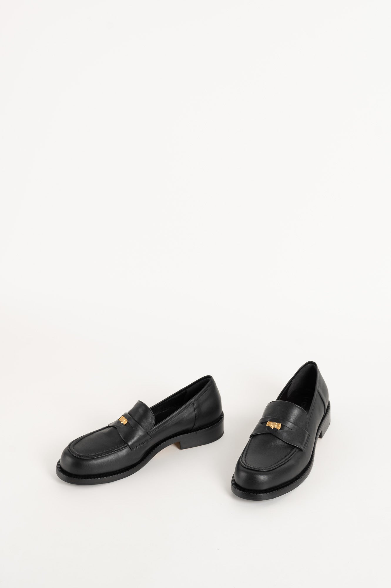 Penny Loafer Blair | Charcoal Black Leather