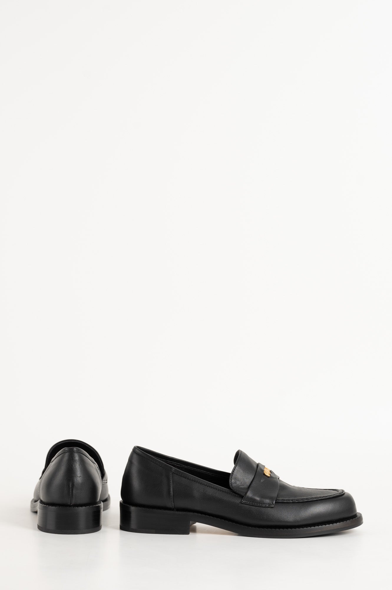 Penny Loafer Blair | Charcoal Black Leather