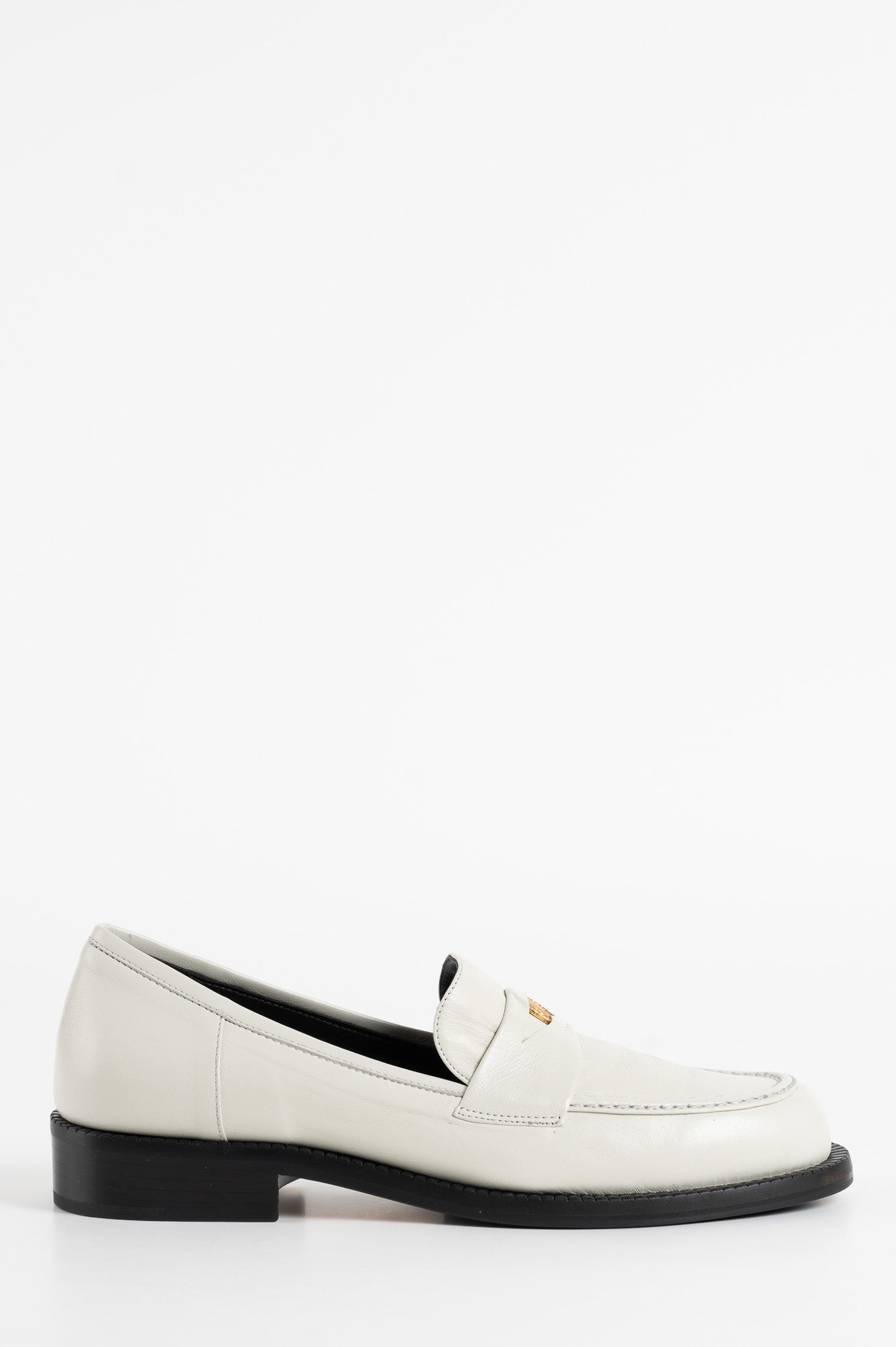 Penny Loafer Blair Ivory White Nappa Leather - Main Image