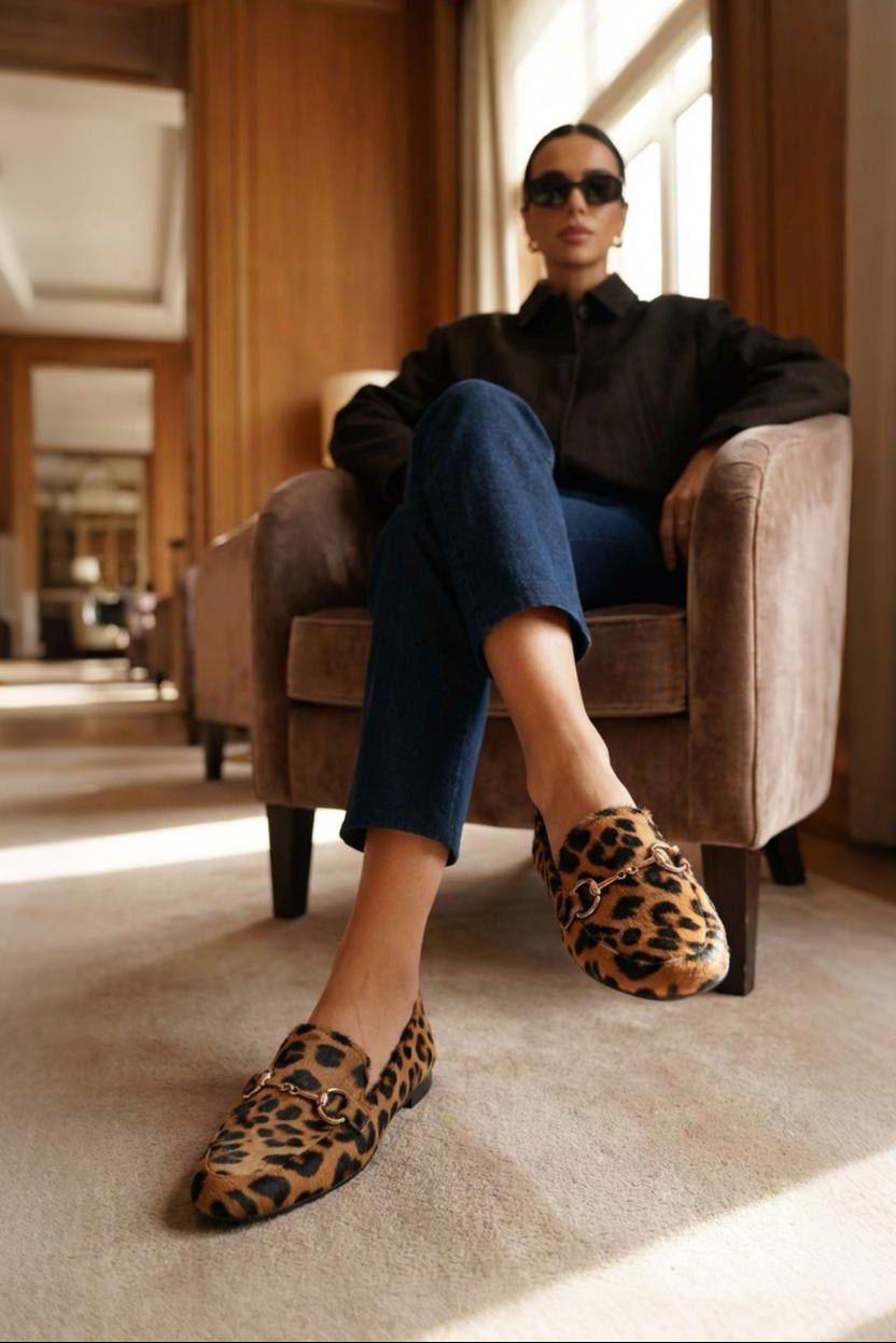 Horsebit Loafer Giorgia | Leopard Pony Hair