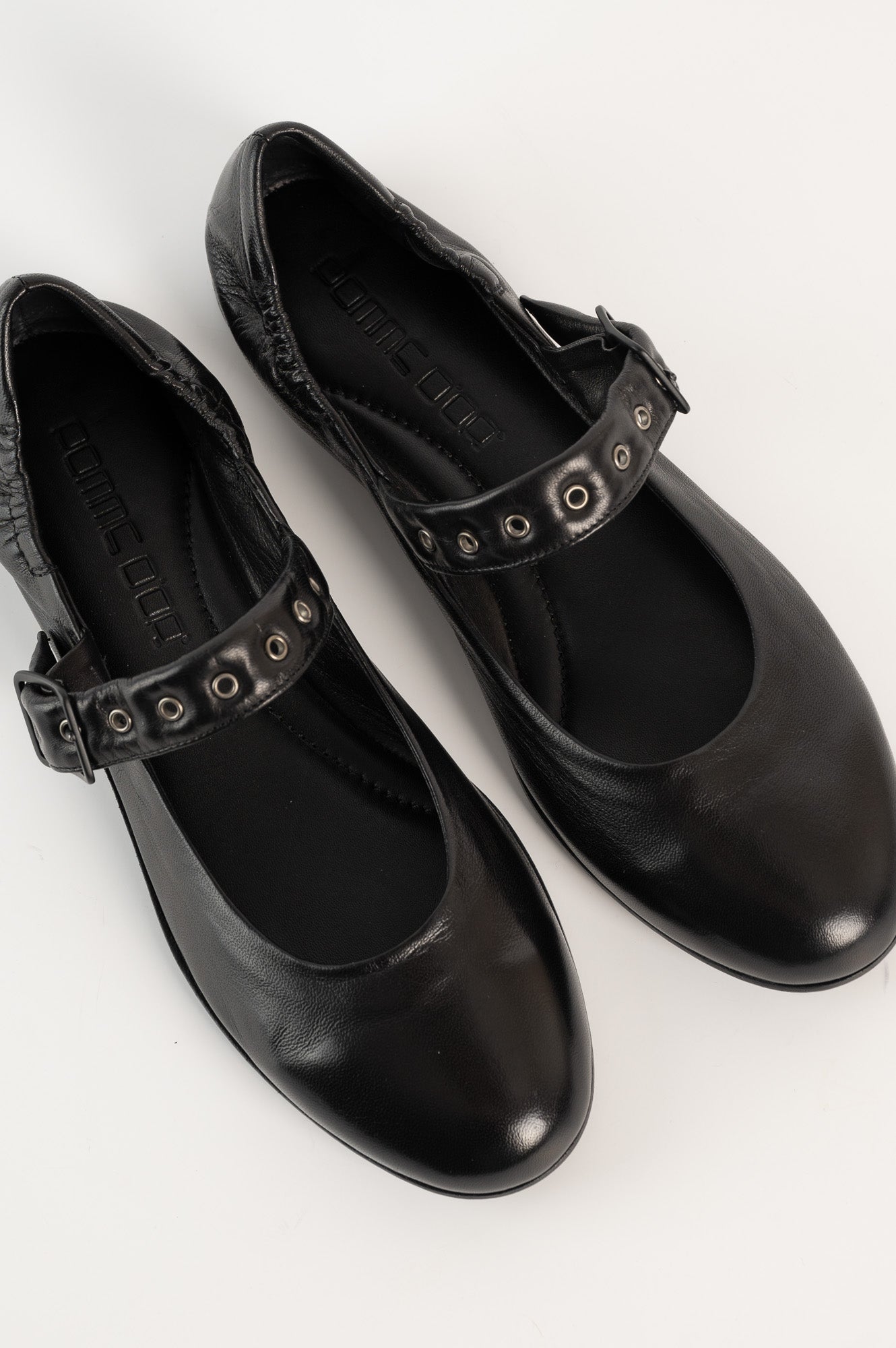 Mary Jane Flat Erin 852 | Black Leather