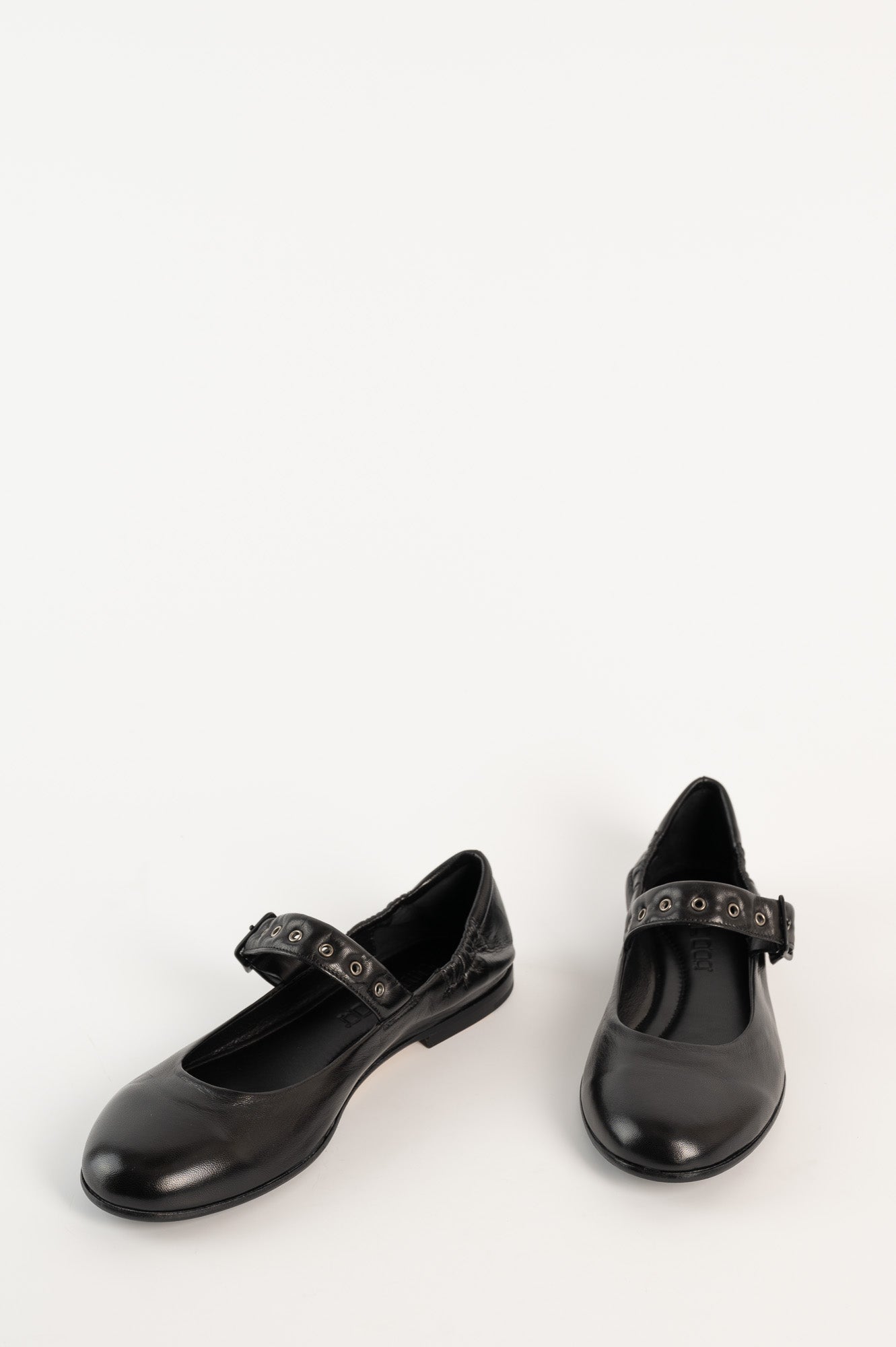 Mary Jane Flat Erin 852 | Black Leather