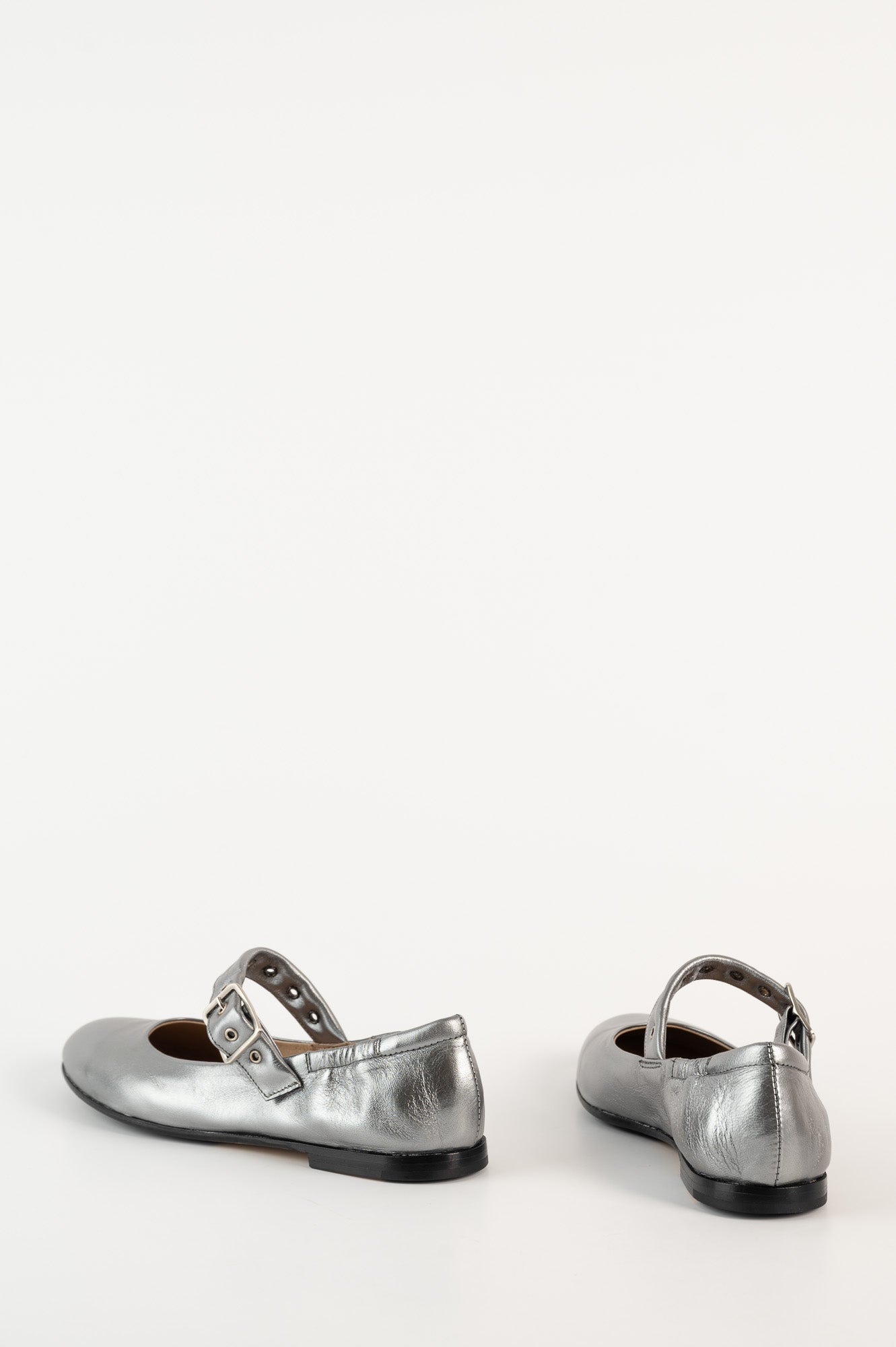 Mary Jane Flat Erin 852 | Silver Skinn