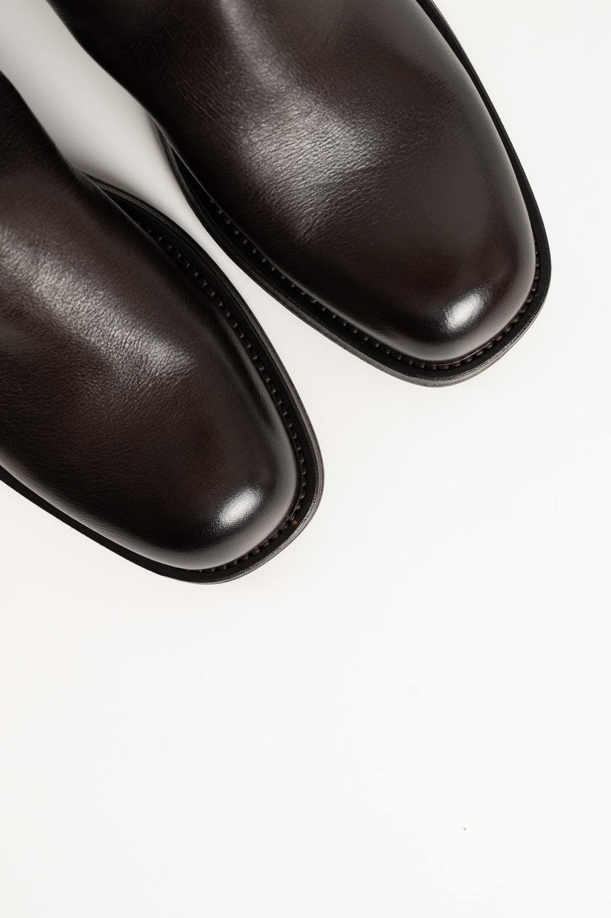 Mid Boot Skim | Dark Brown Buffalo Leather
