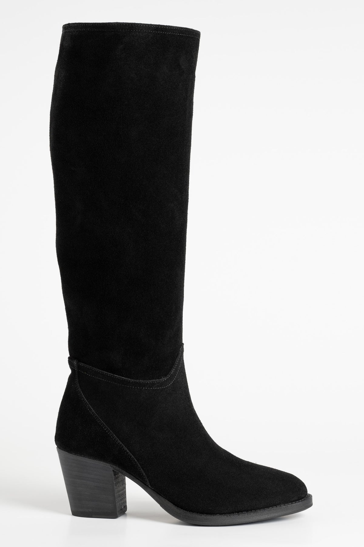 Verve High Boot | Deep Black Suede