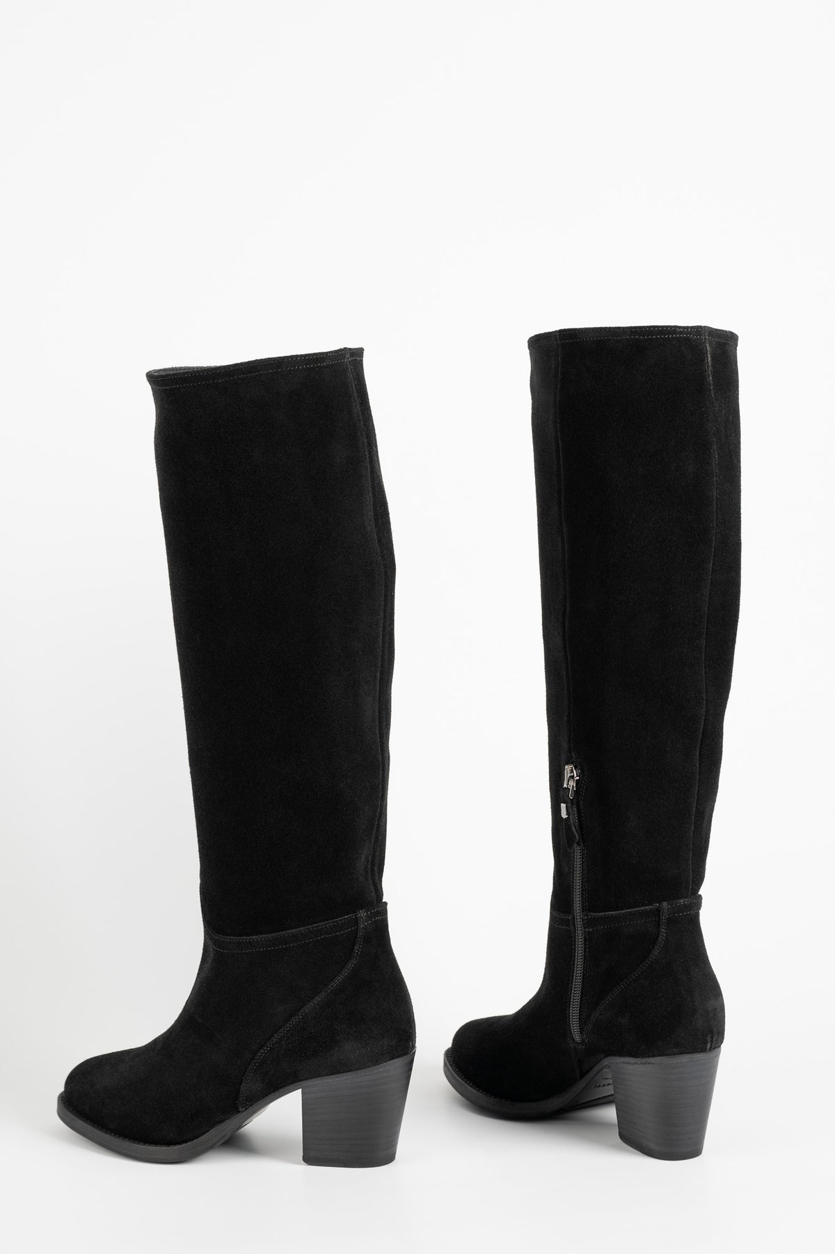 Verve High Boot | Deep Black Suede
