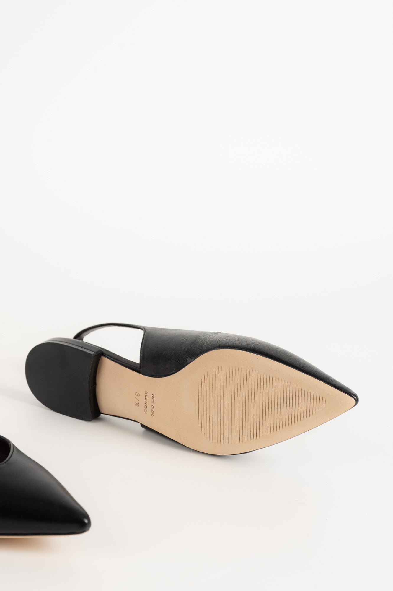 Slingback Flat Malin | Black Leather