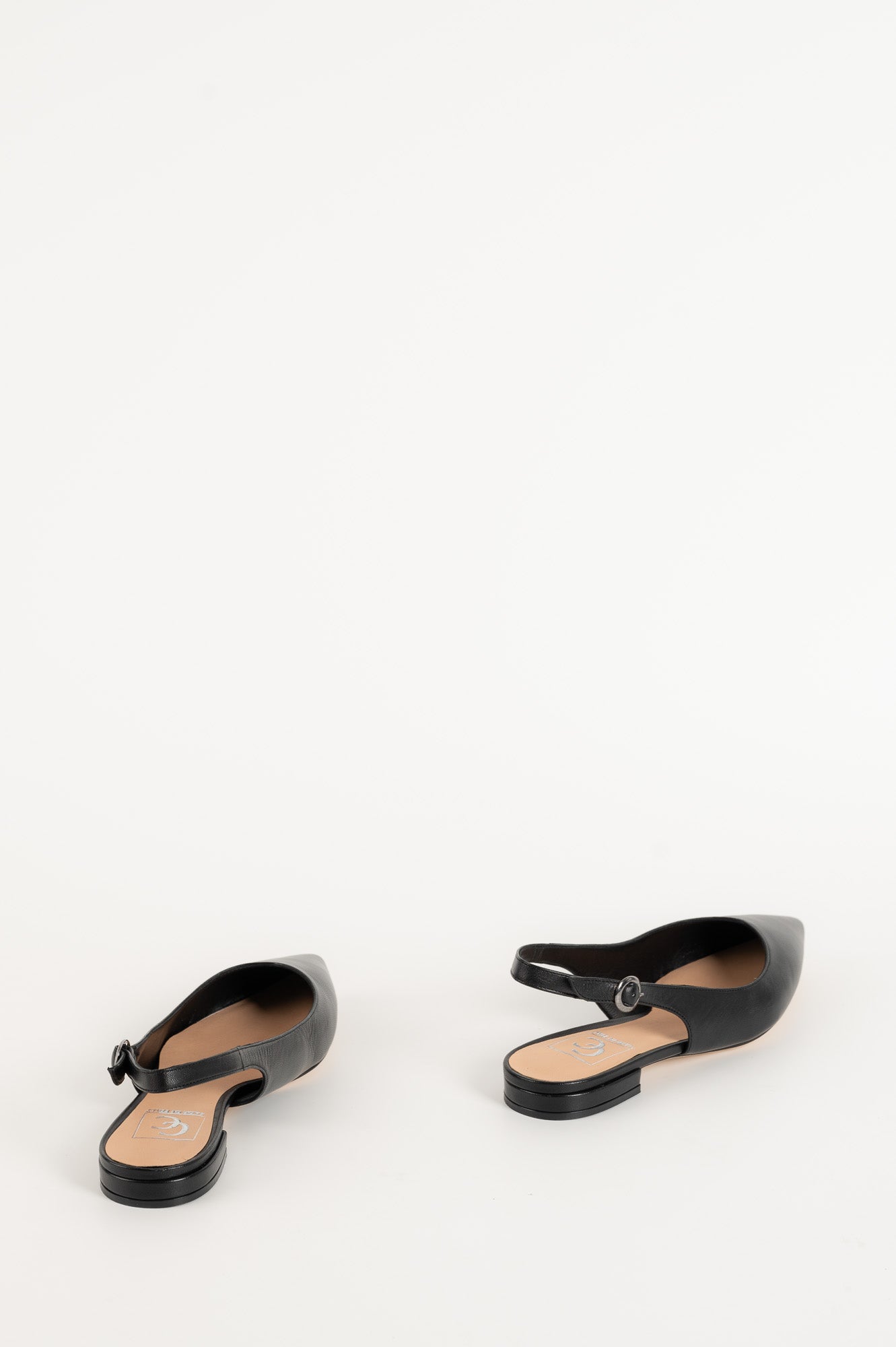 Slingback Flat Malin | Black Leather