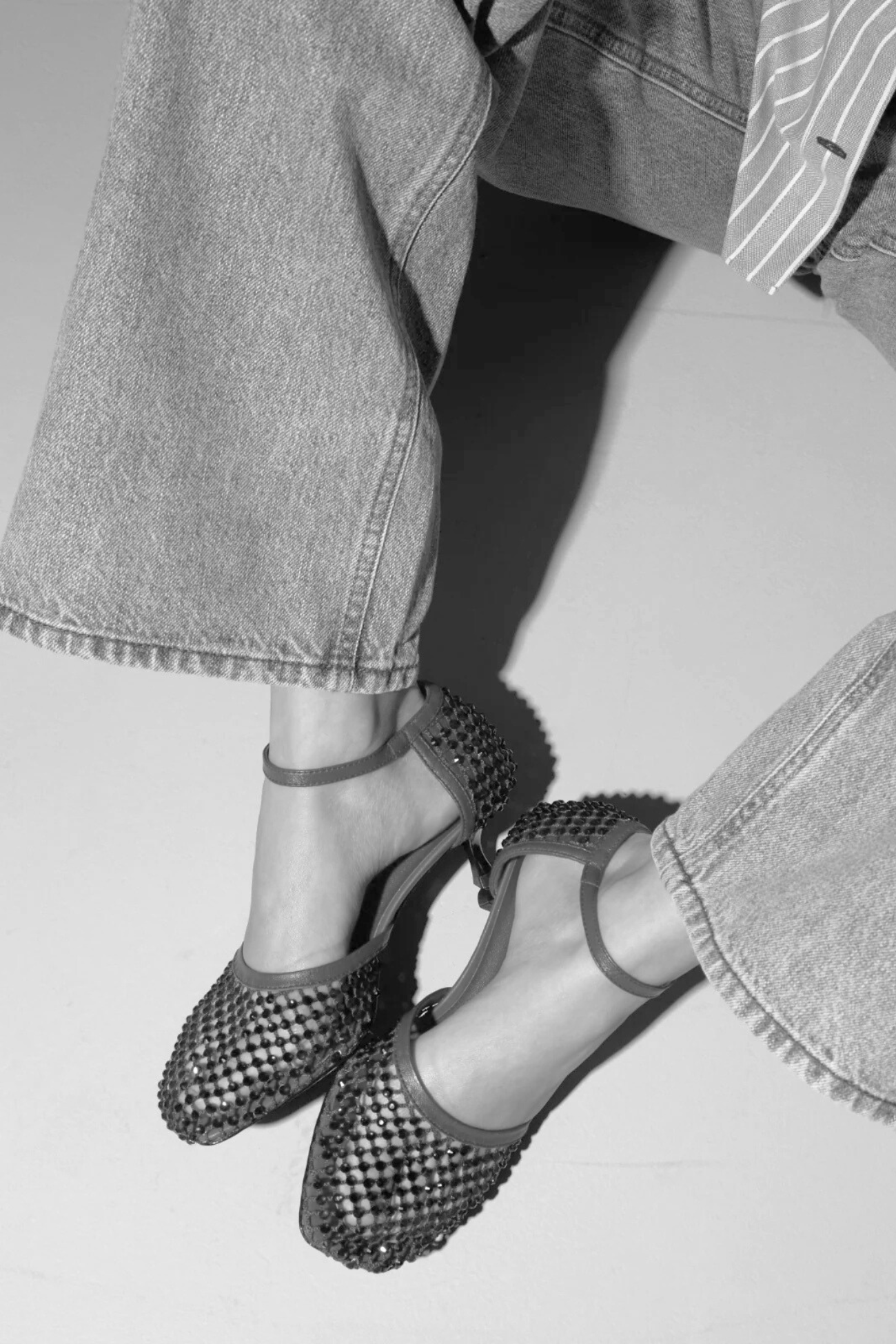 Crystal Pump Décolleté | Black Strass