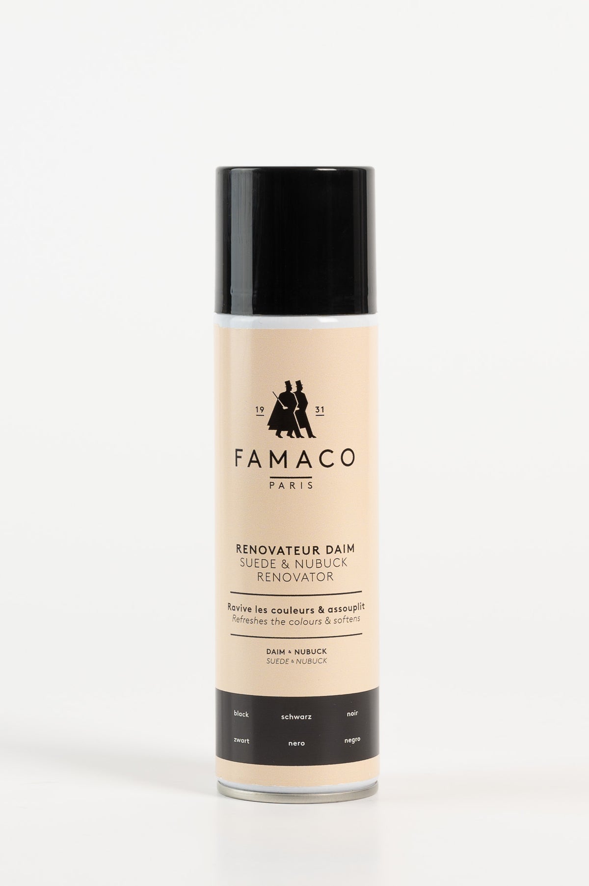 Suede & Nubuck Renovator Spray Black | Renovateur Daim Noir 250ml