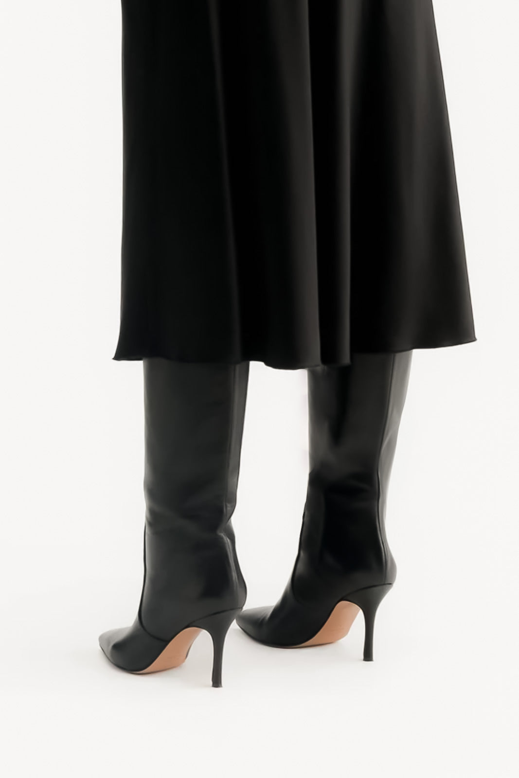 Stiletto High Boot Calina | Black Nappa Leather