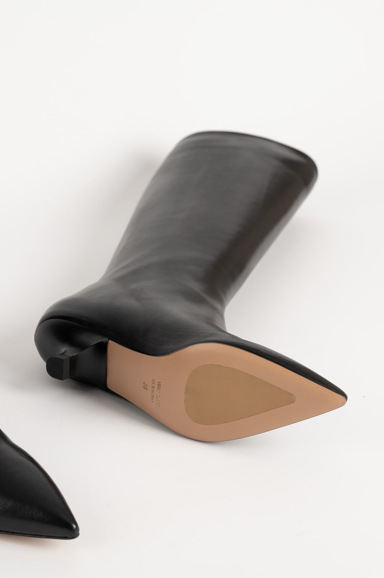 High Boot Enigma | Black Nappa Leather