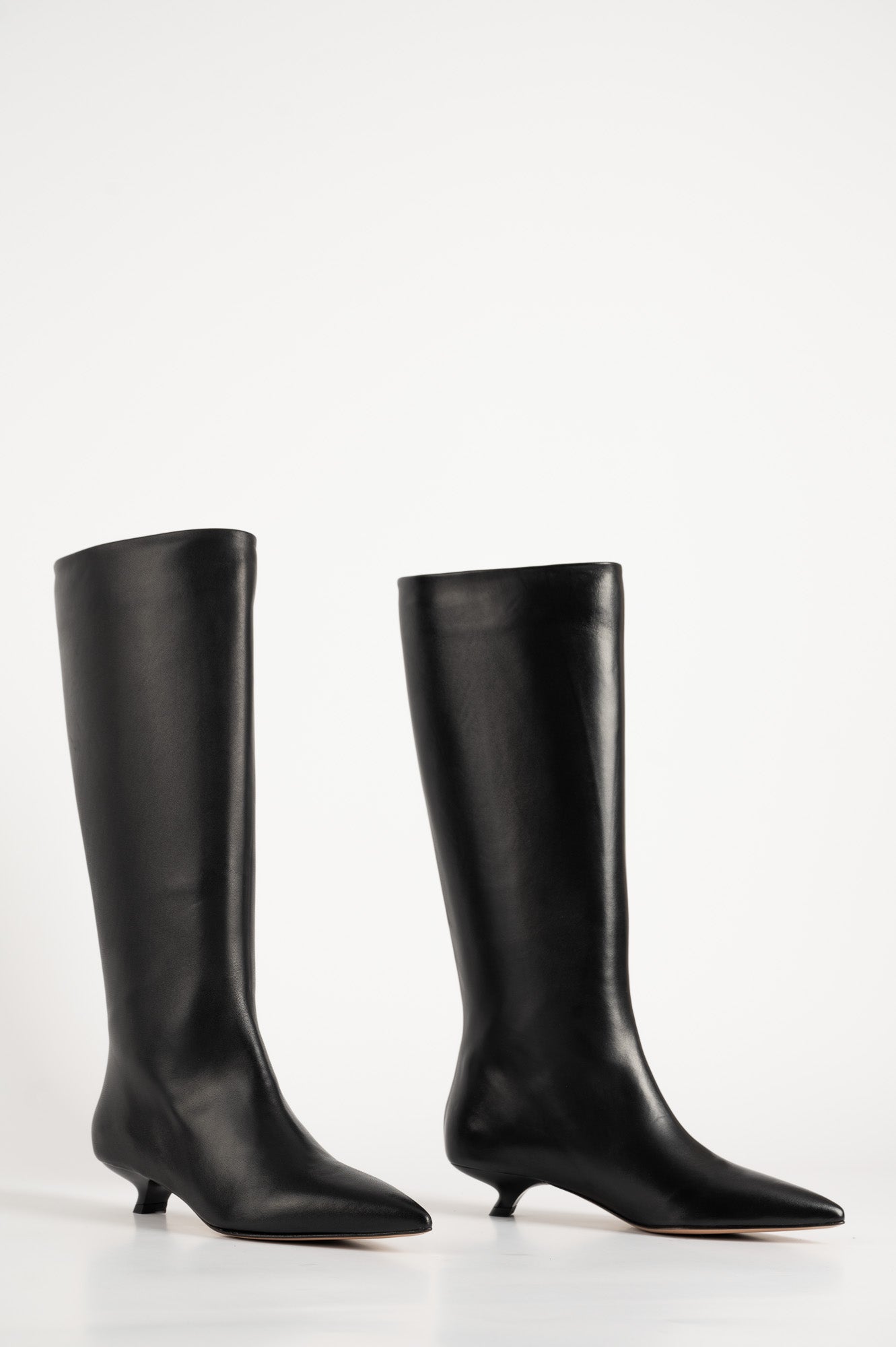 High Boot Enigma | Black Nappa Leather