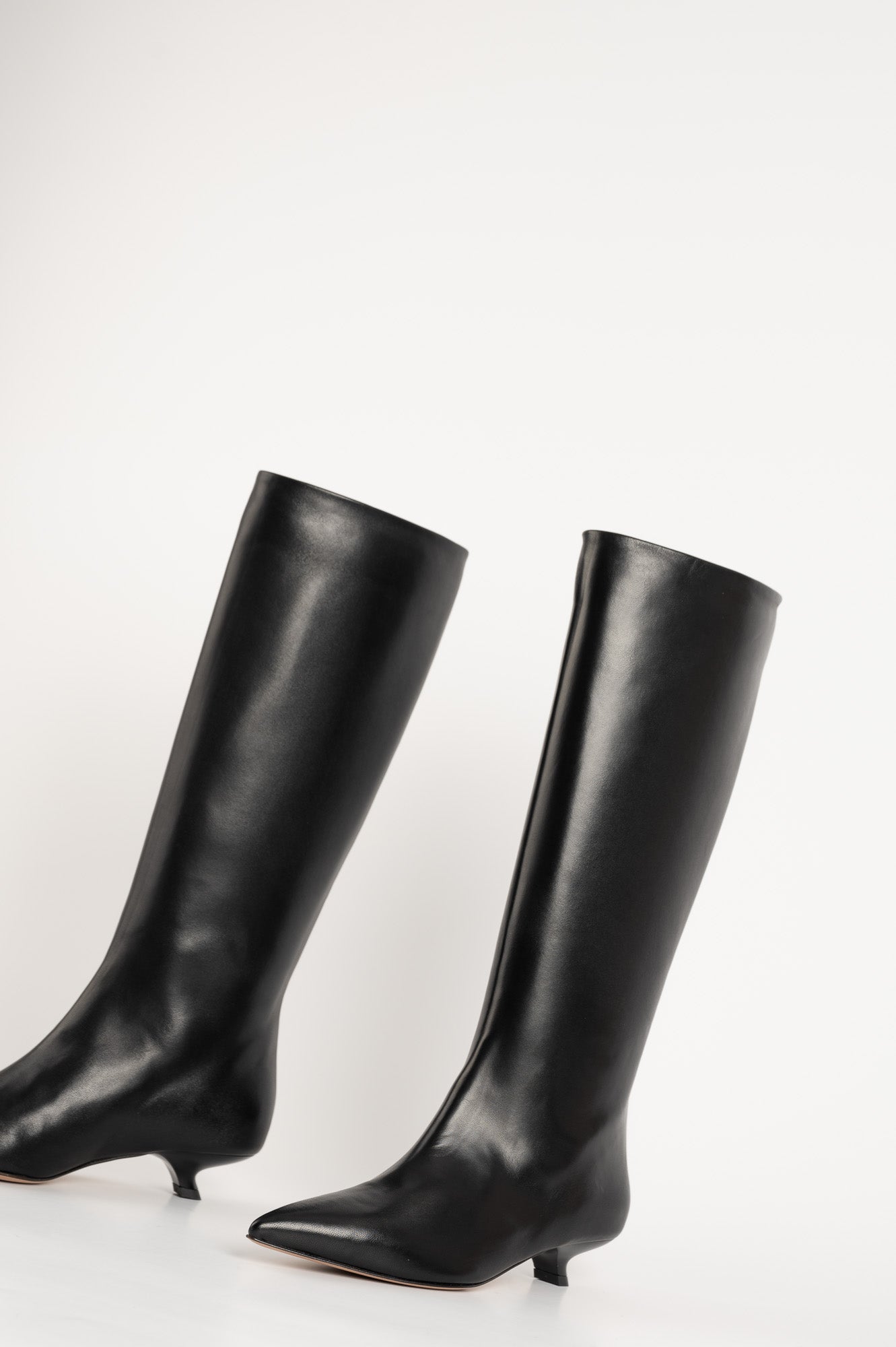High Boot Enigma | Black Nappa Leather