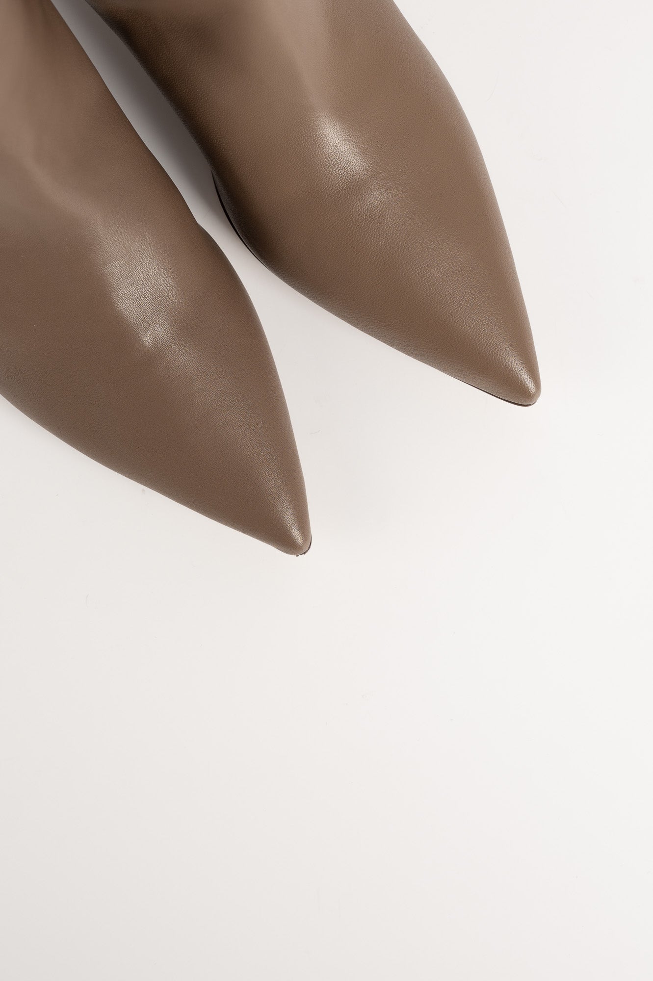 High Boot Enigma | Taupe Nappa Leather