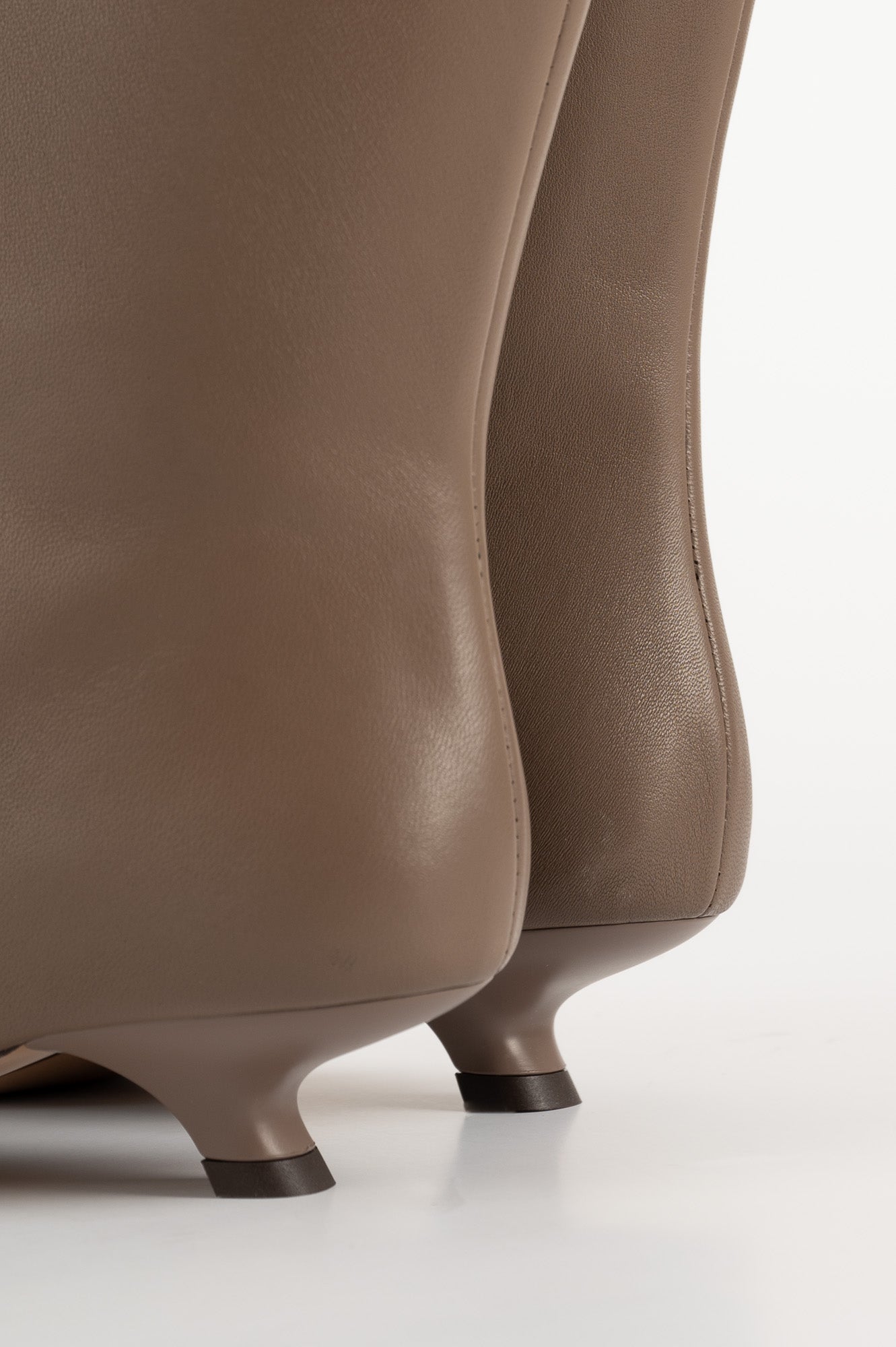 High Boot Enigma | Taupe Nappa Leather