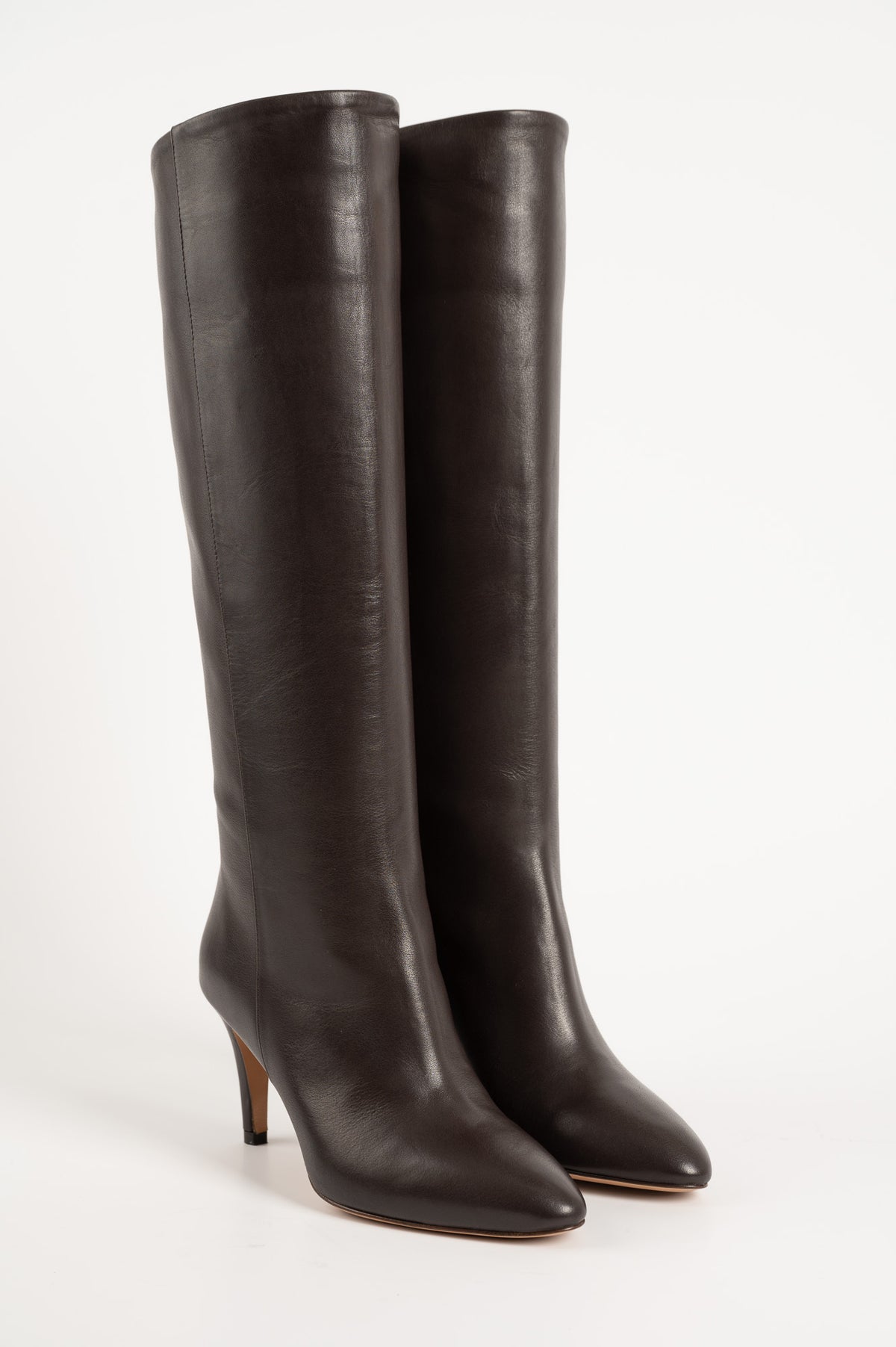 High Boot Stella | Dark Brown Nappa Leather