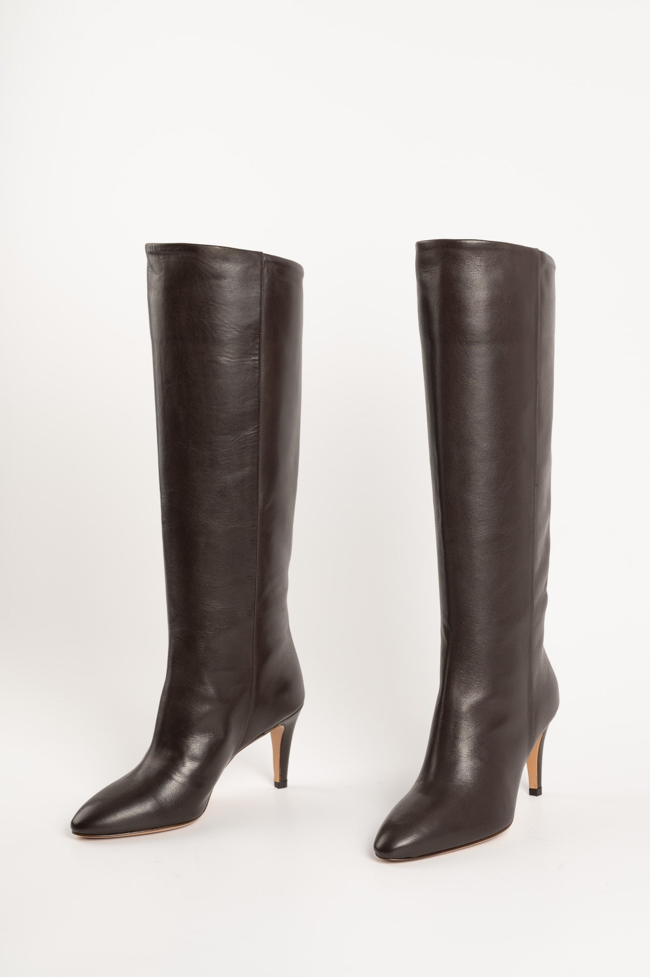 High Boot Stella | Dark Brown Nappa Leather