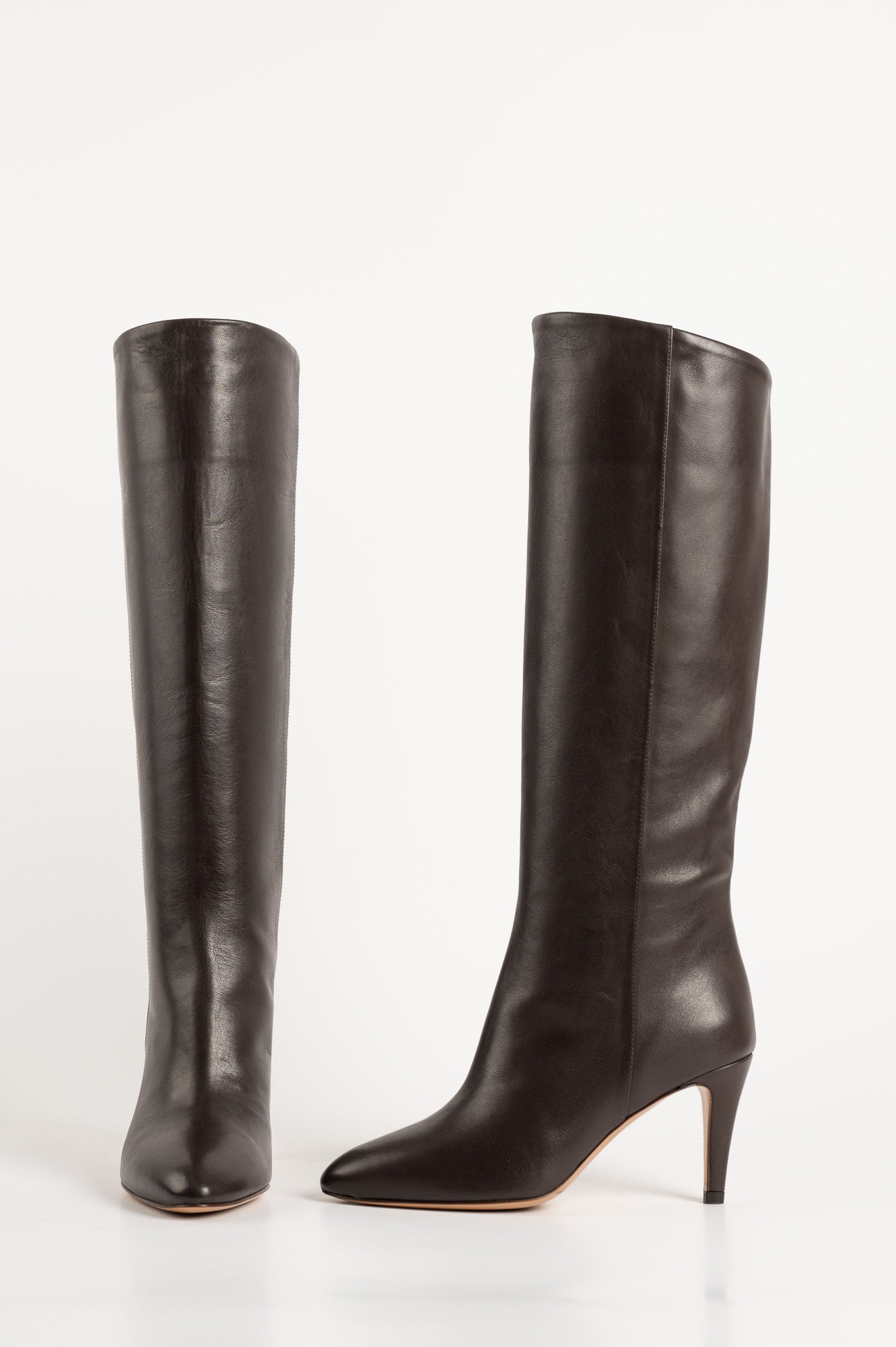 High Boot Stella | Dark Brown Nappa Leather