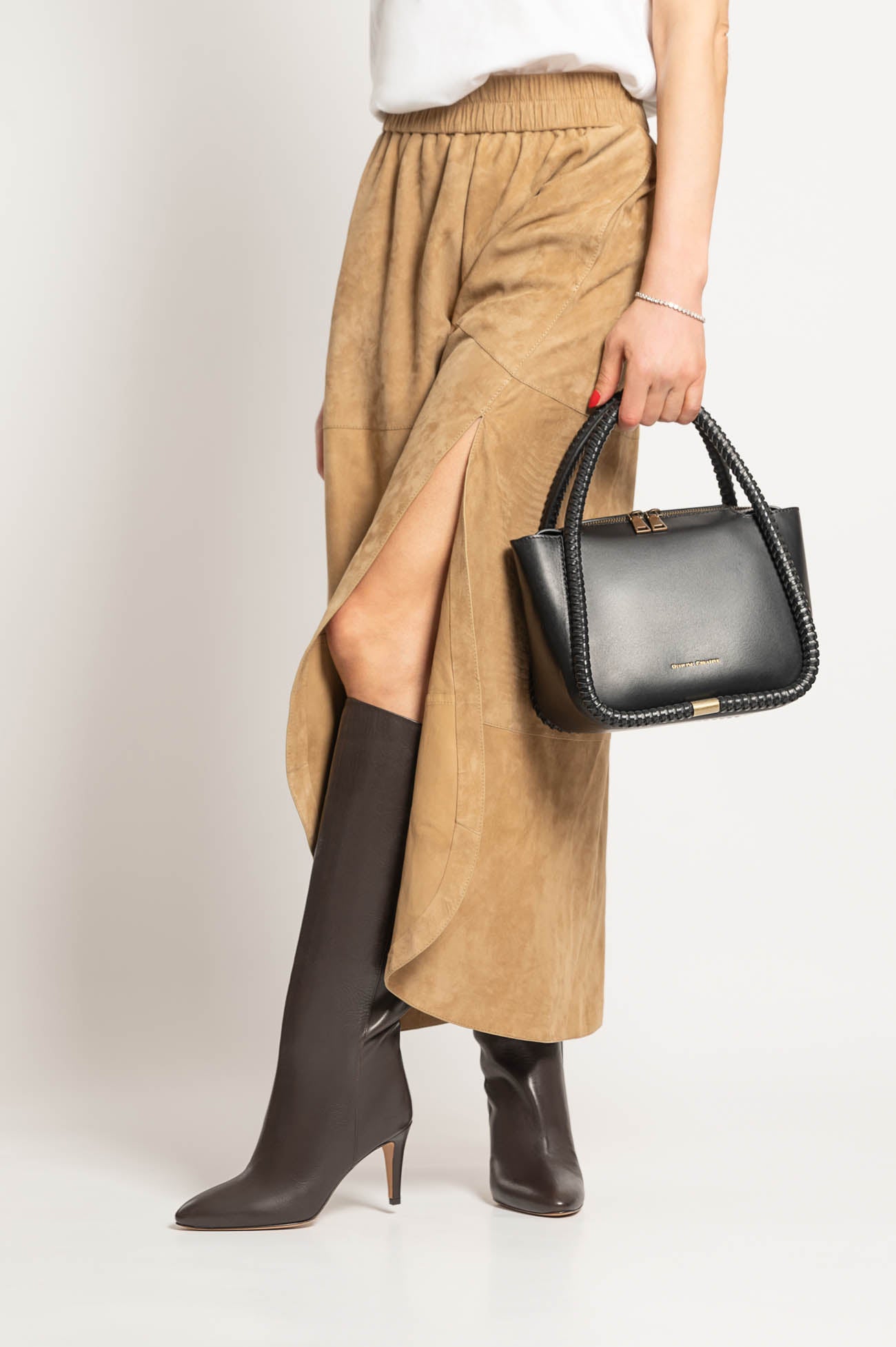 High Boot Stella | Dark Brown Nappa Leather