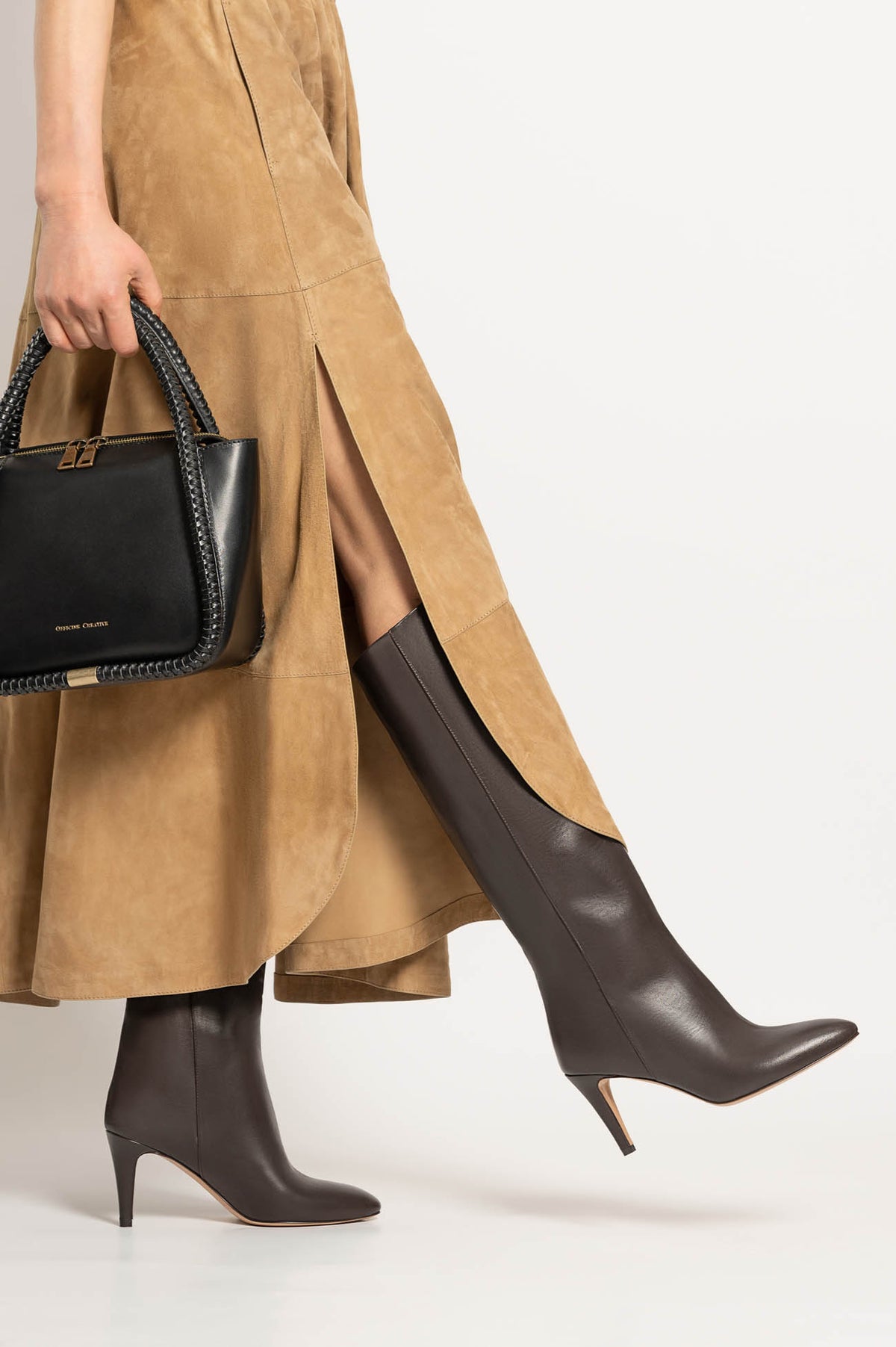 High Boot Stella | Dark Brown Nappa Leather