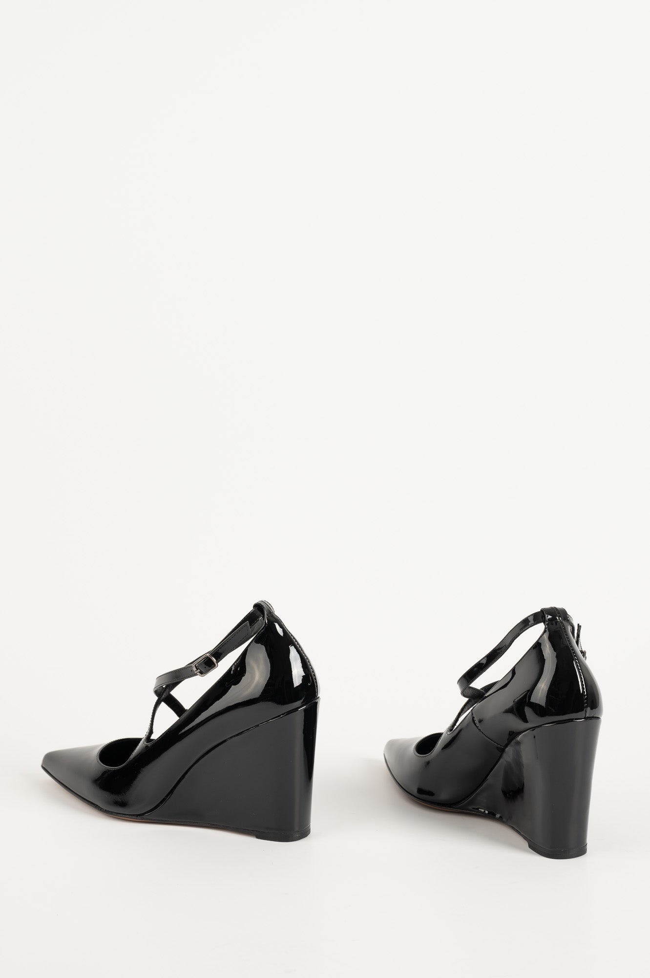 Wedge Pump Alessia | Black Patent Leather