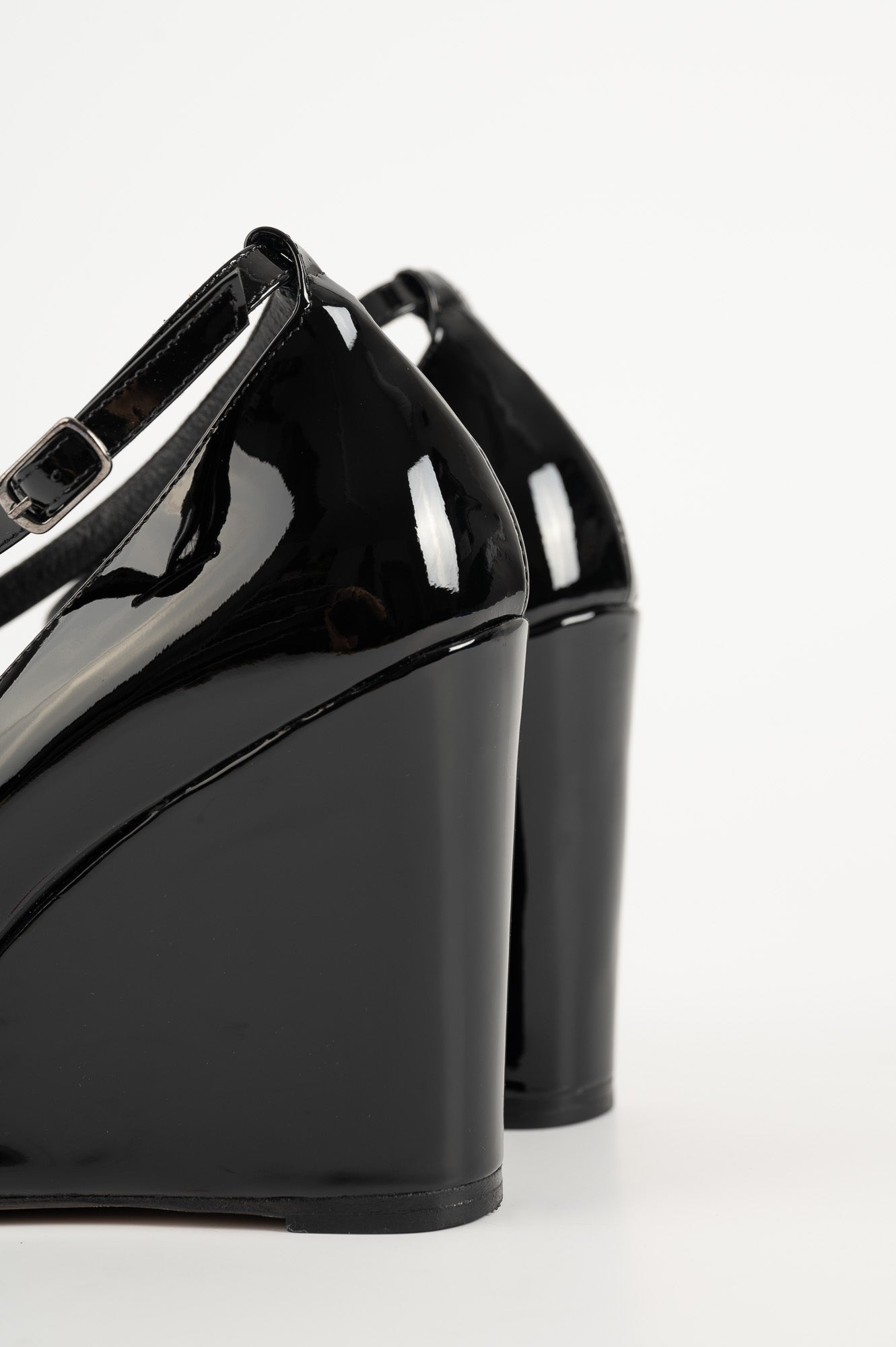 Wedge Pump Alessia | Black Patent Leather