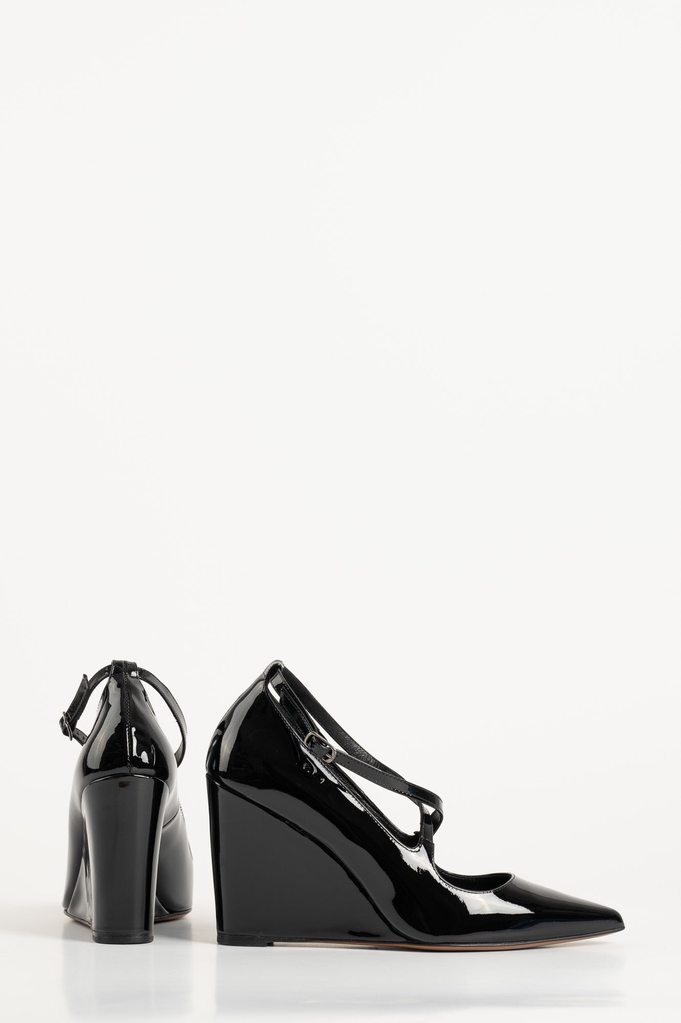 Wedge Pump Alessia | Black Patent Leather