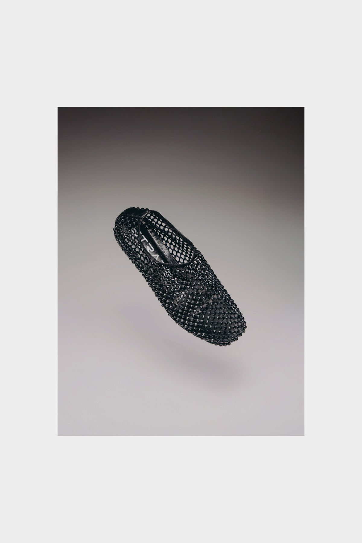 Squared Flat Bijoux | Black Crystal-Embellished Mesh
